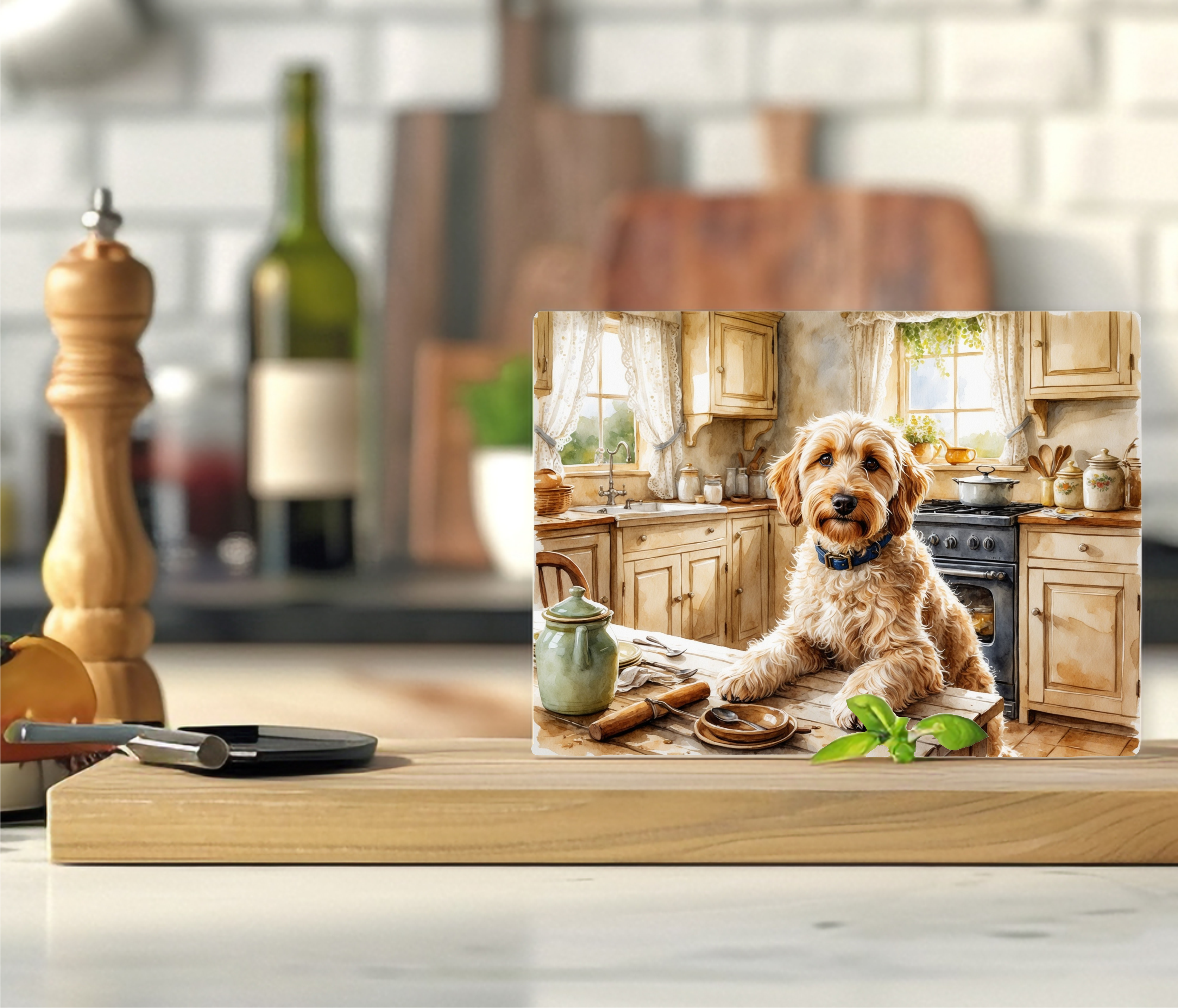 Chef Pup - Cutting Board - Sublimation Transfer