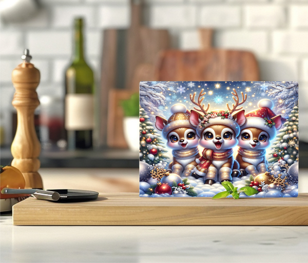 Christmas Deer - Cutting Board - Sublimation Transfer