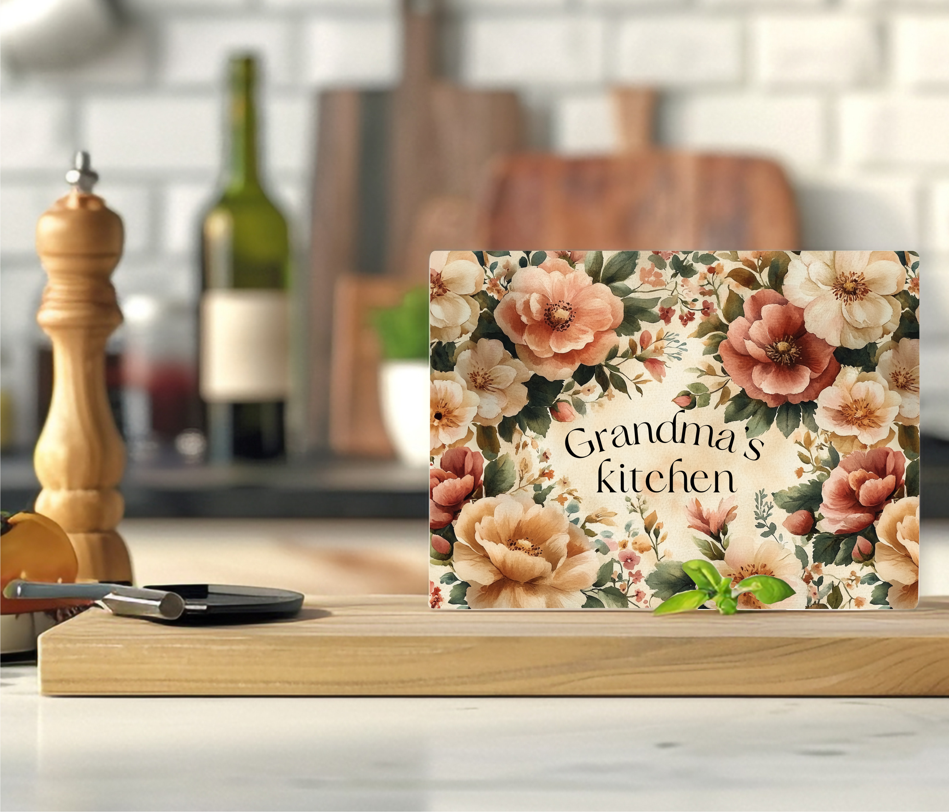 Grandma's Kitchen - Cutting Board - Sublimation Transfer