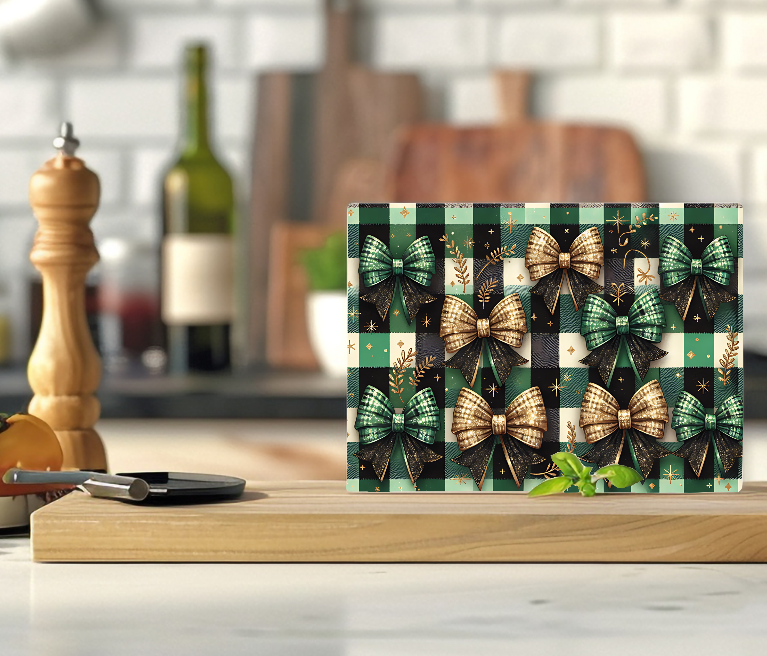 Christmas Bows - Cutting Board - Sublimation Transfer