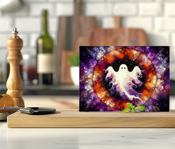 Alcohol Ink Ghost - Cutting Board - Sublimation Transfer