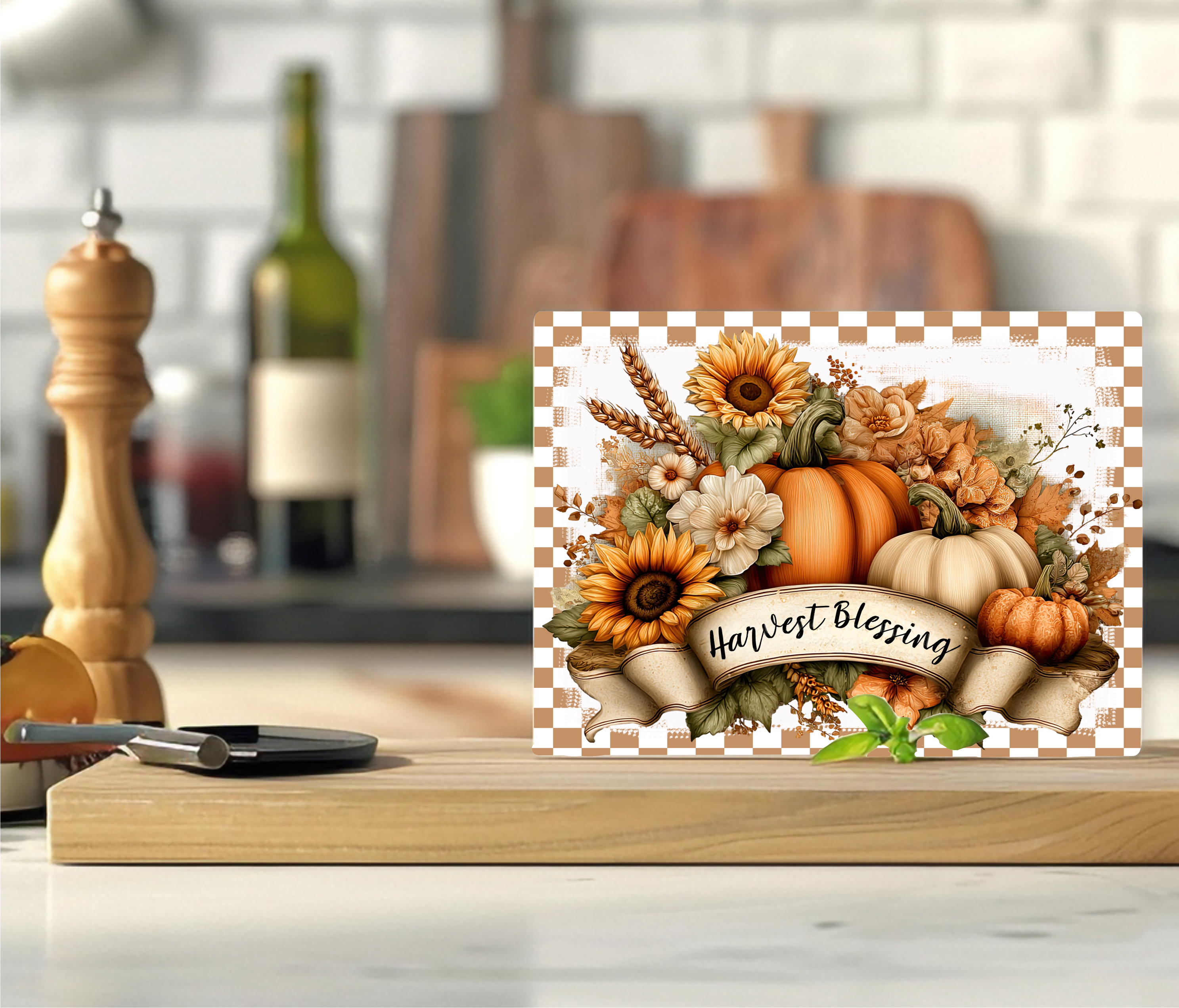 Harvest Blessing - Cutting Board - Sublimation Transfer