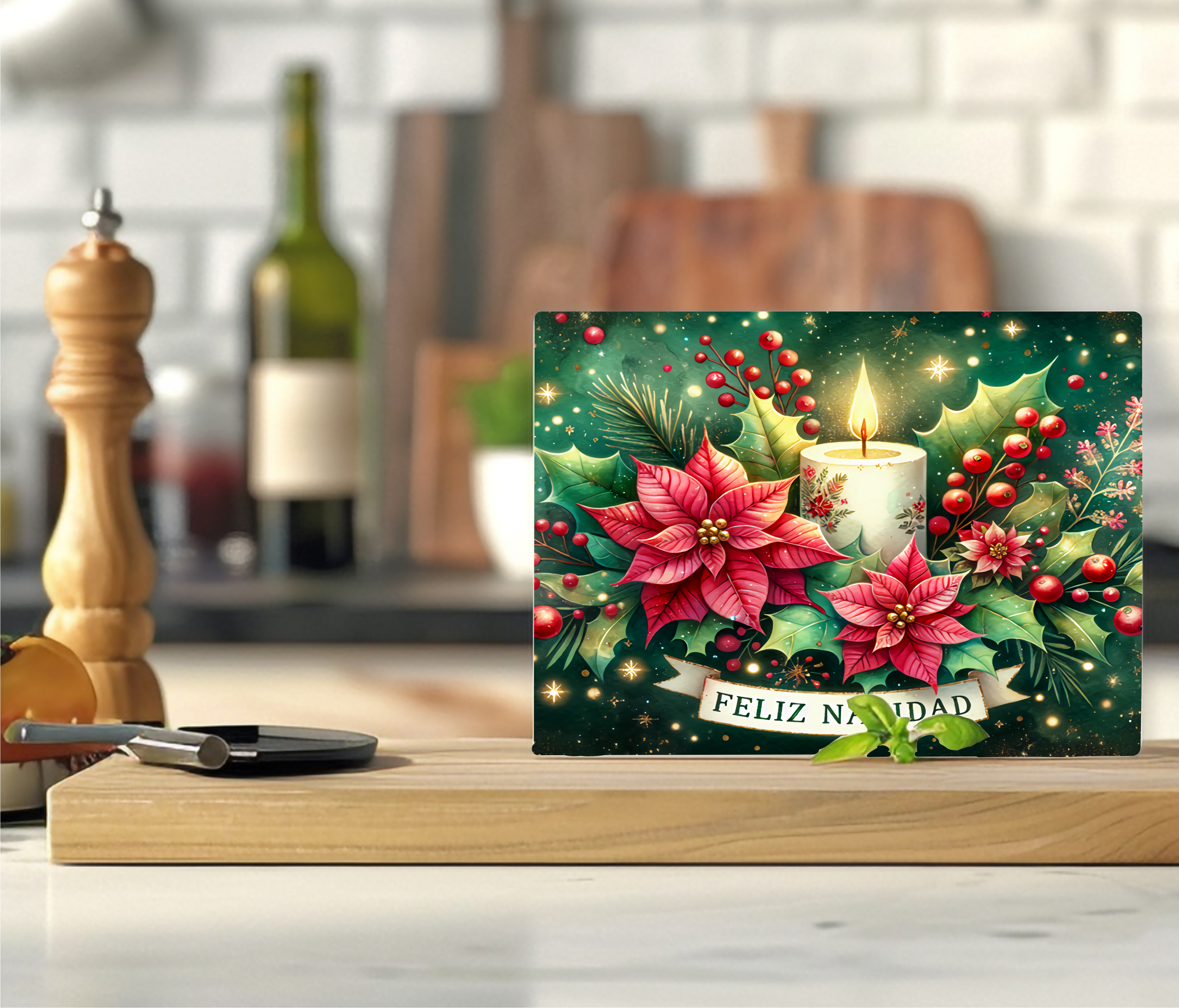 Feliz Navidad - Cutting Board - Sublimation Transfer