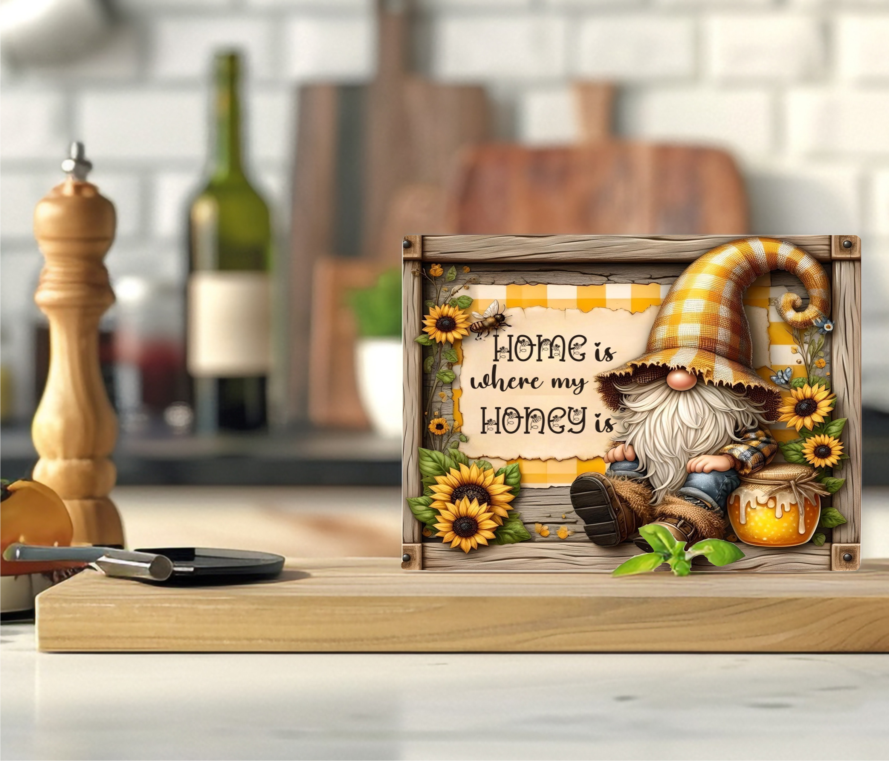 Home Is Where My Honey Is - Cutting Board - Sublimation Transfer