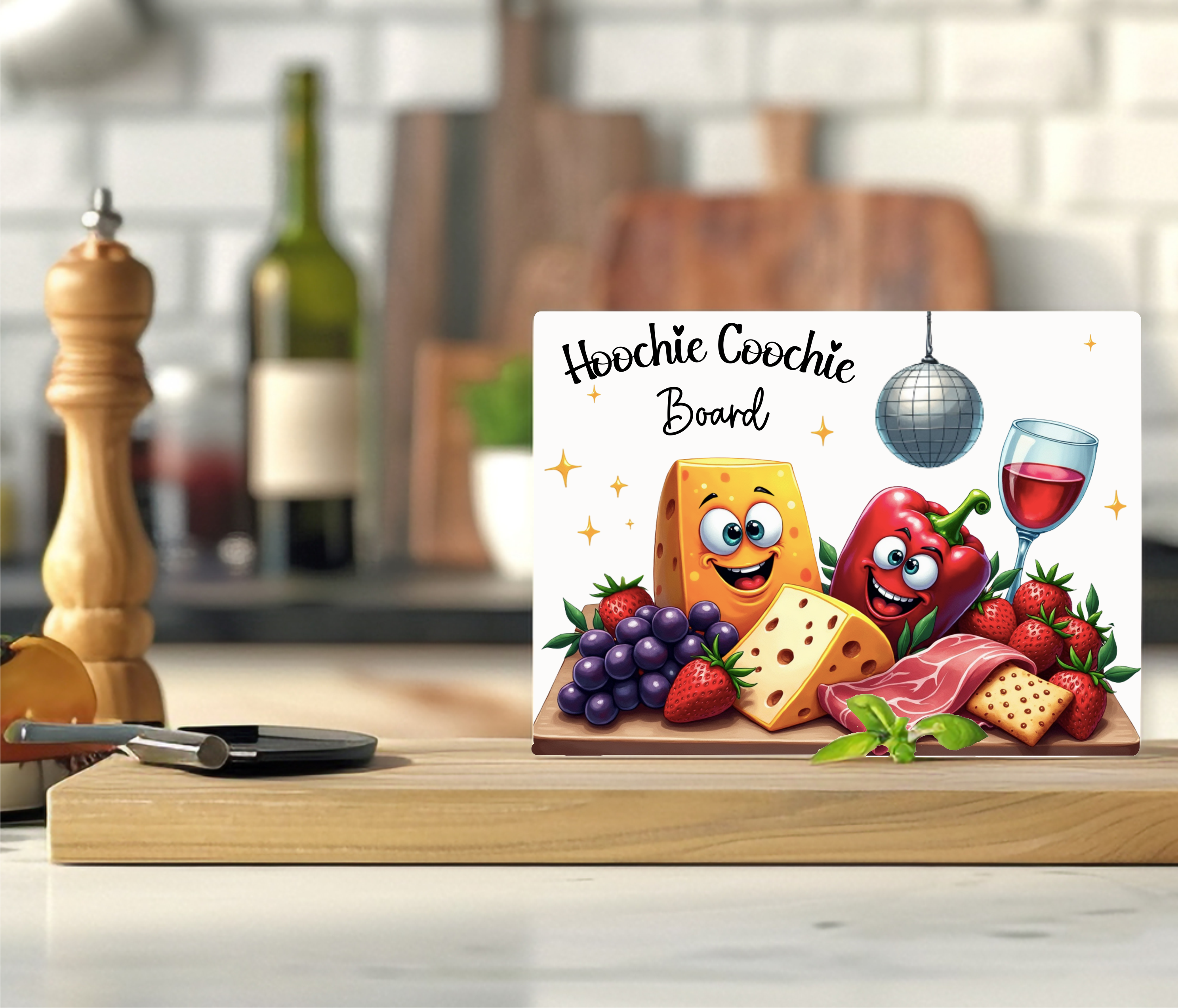 Hoochie Coochie Board - Cutting Board - Sublimation Transfer