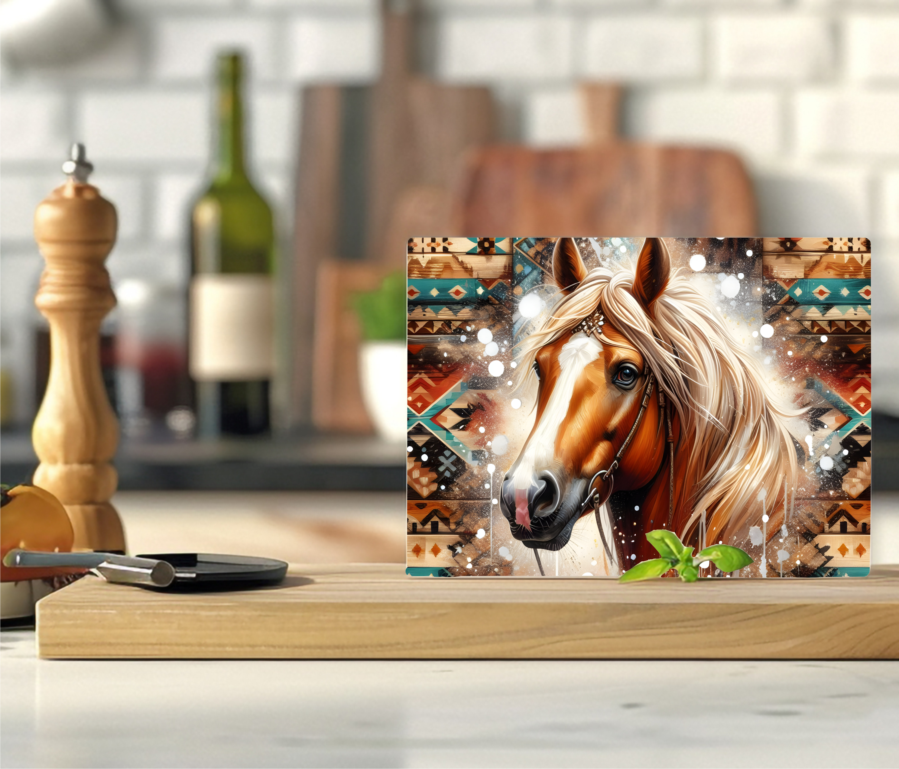 Western Horse - Cutting Board - Sublimation Transfer