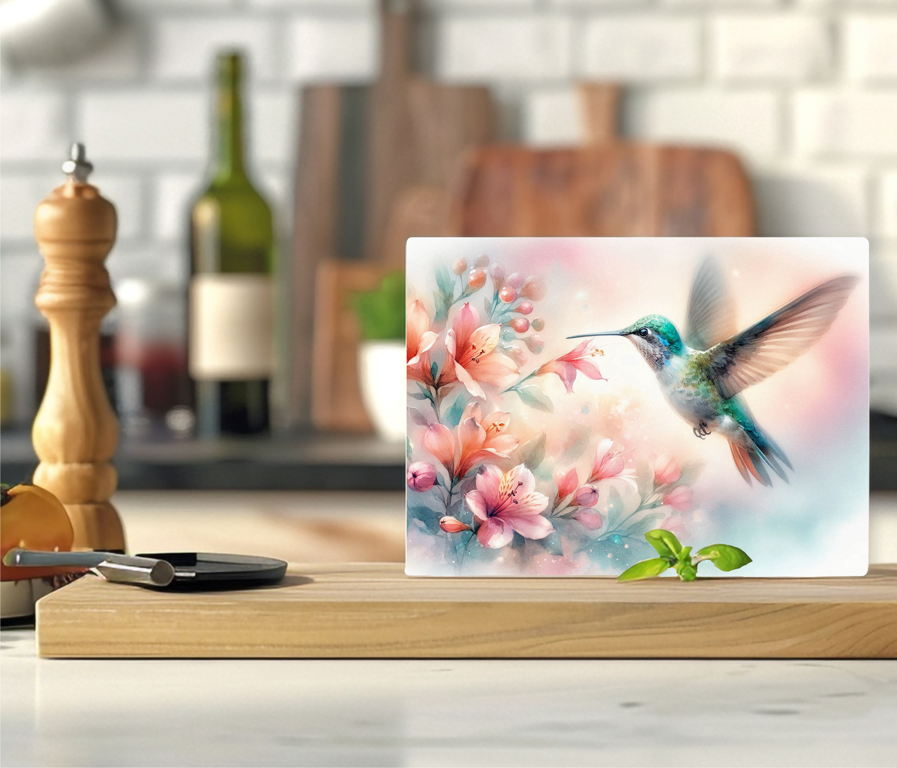 Hummingbird - Cutting Board - Sublimation Transfer