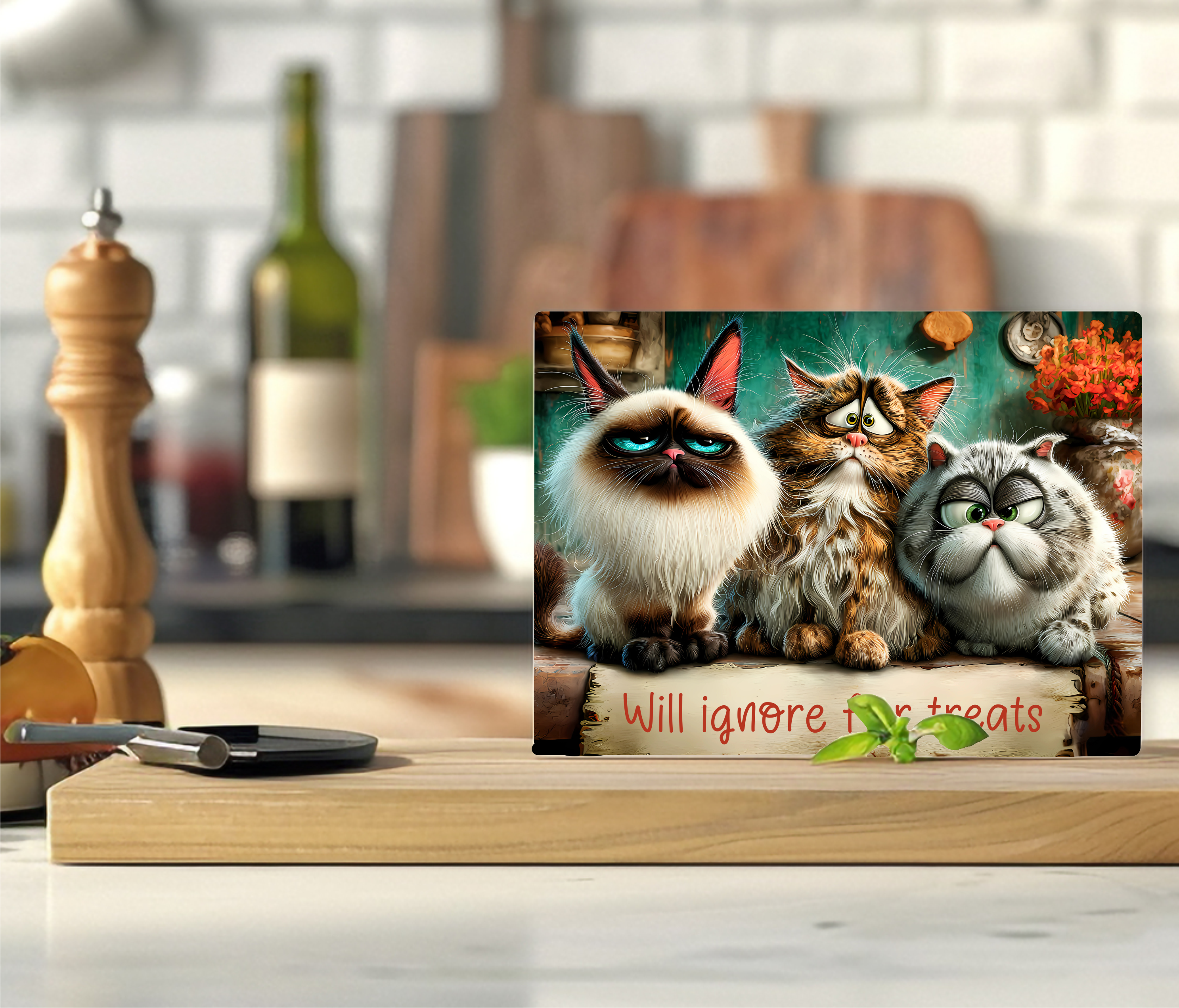 Will Ignore For Treats - Cutting Board - Sublimation Transfer