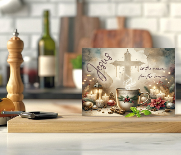 Jesus Is The Reason For The Season - Cutting Board - Sublimation Transfer