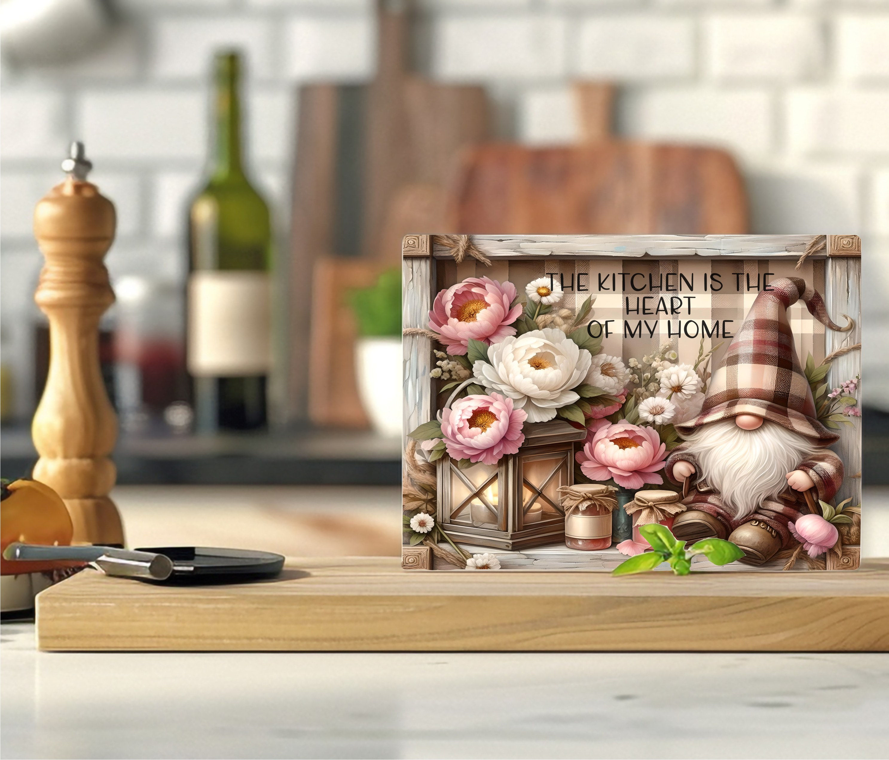 The Kitchen Is The Heart Of My Home - Cutting Board - Sublimation Transfer