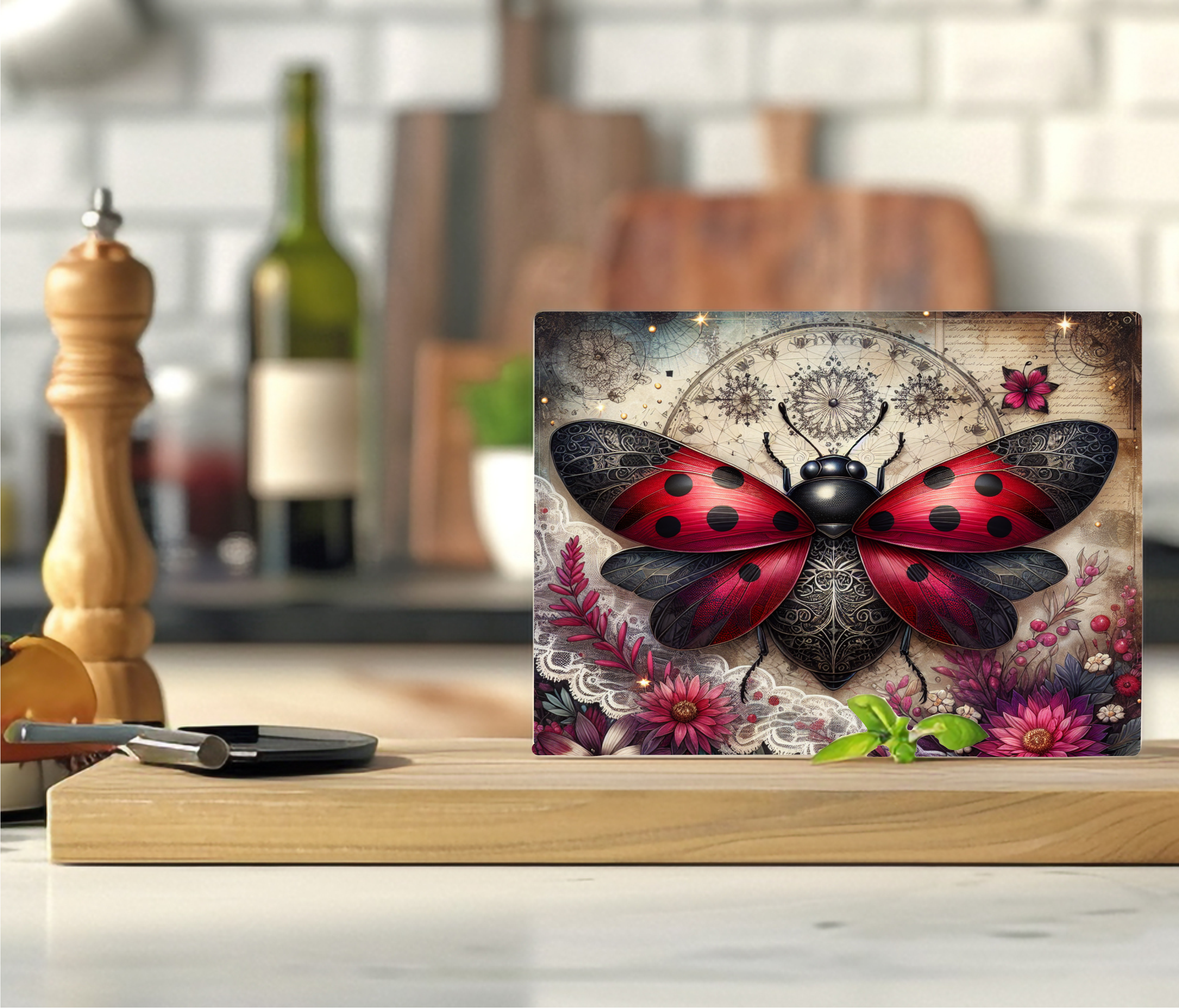 Ladybug Moth - Cutting Board - Sublimation Transfer
