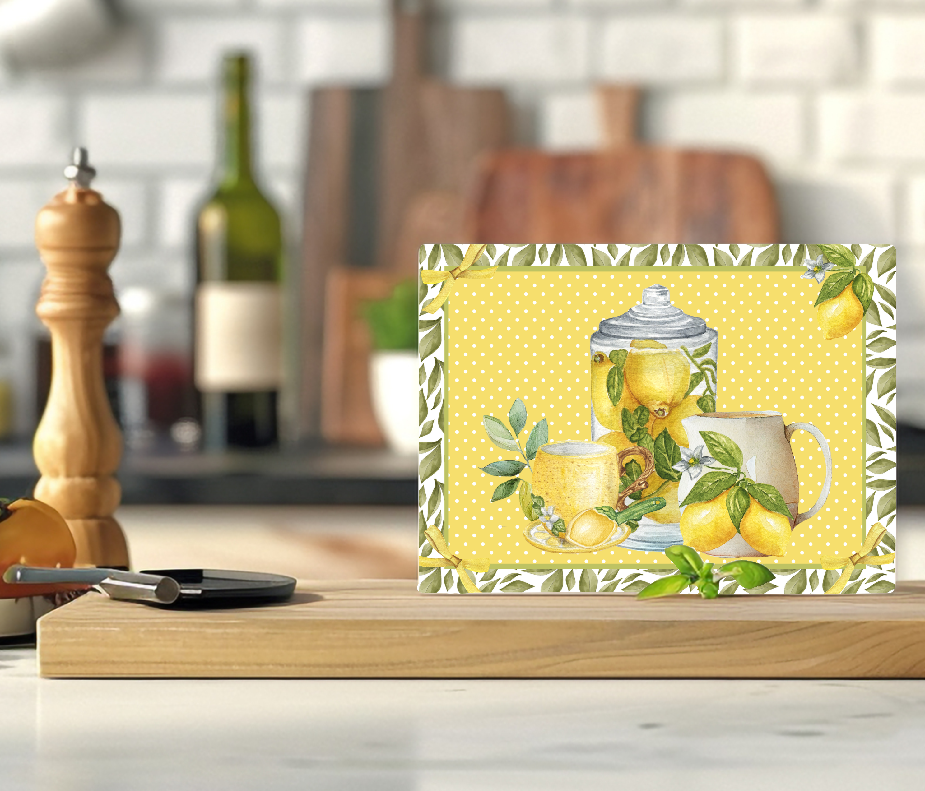 Lemon Jar - Cutting Board - Sublimation Transfer