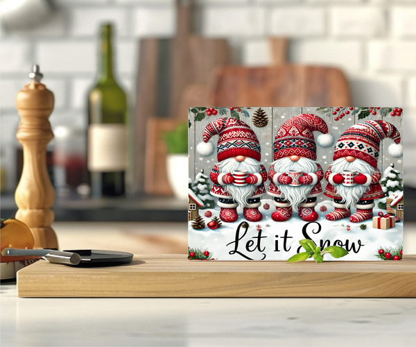 Let It Snow - Cutting Board - Sublimation Transfer