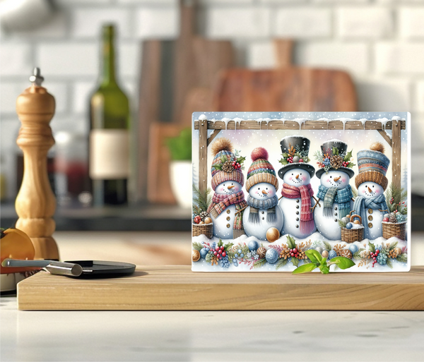 Snowmen - Cutting Board - Sublimation Transfer