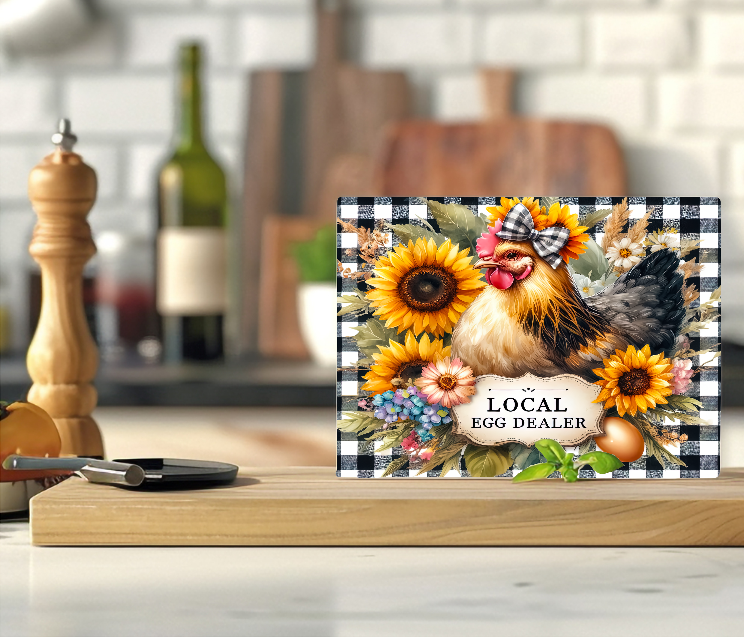 Local Egg Dealer - Cutting Board - Sublimation Transfer