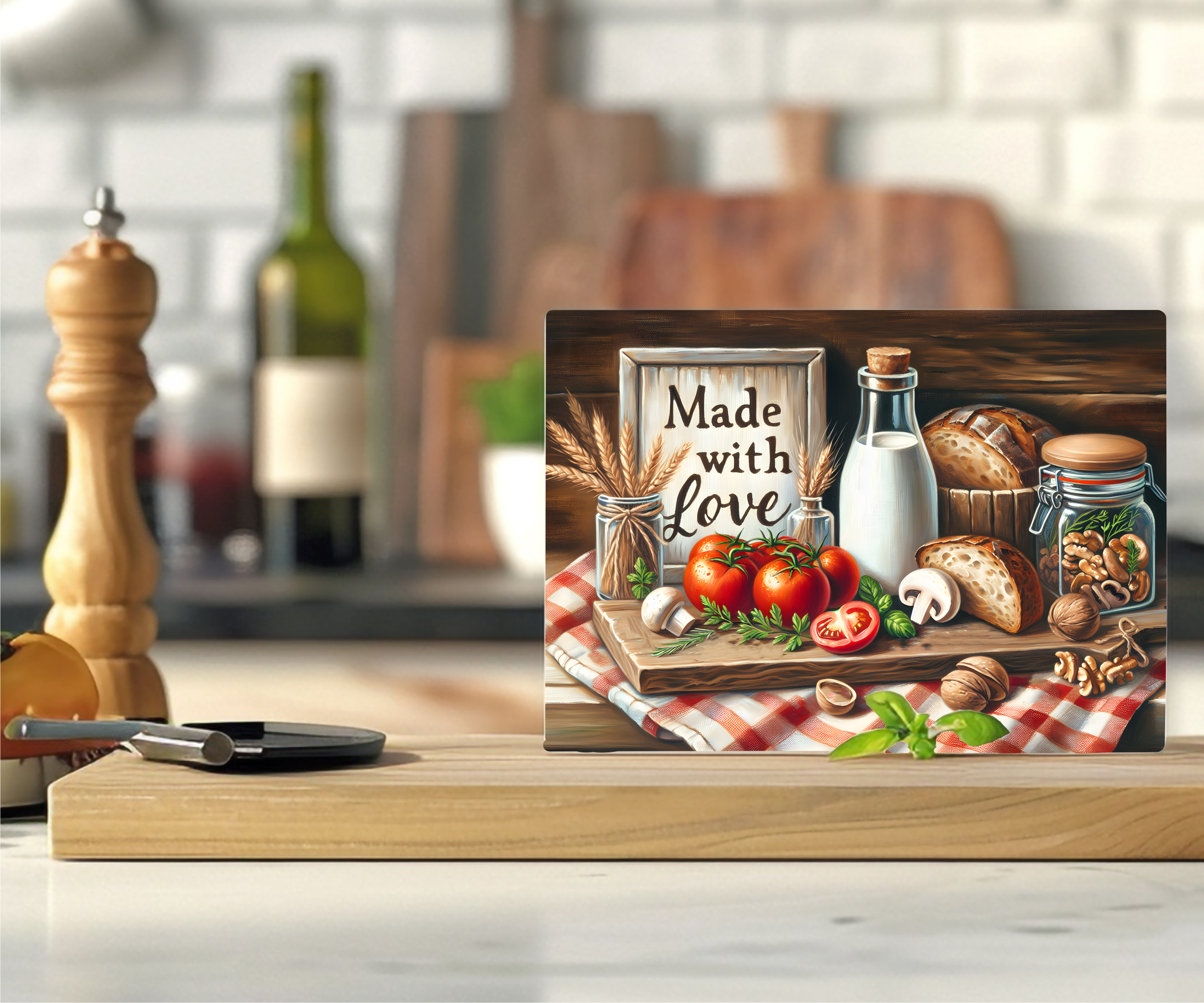 Made With Love - Cutting Board - Sublimation Transfer