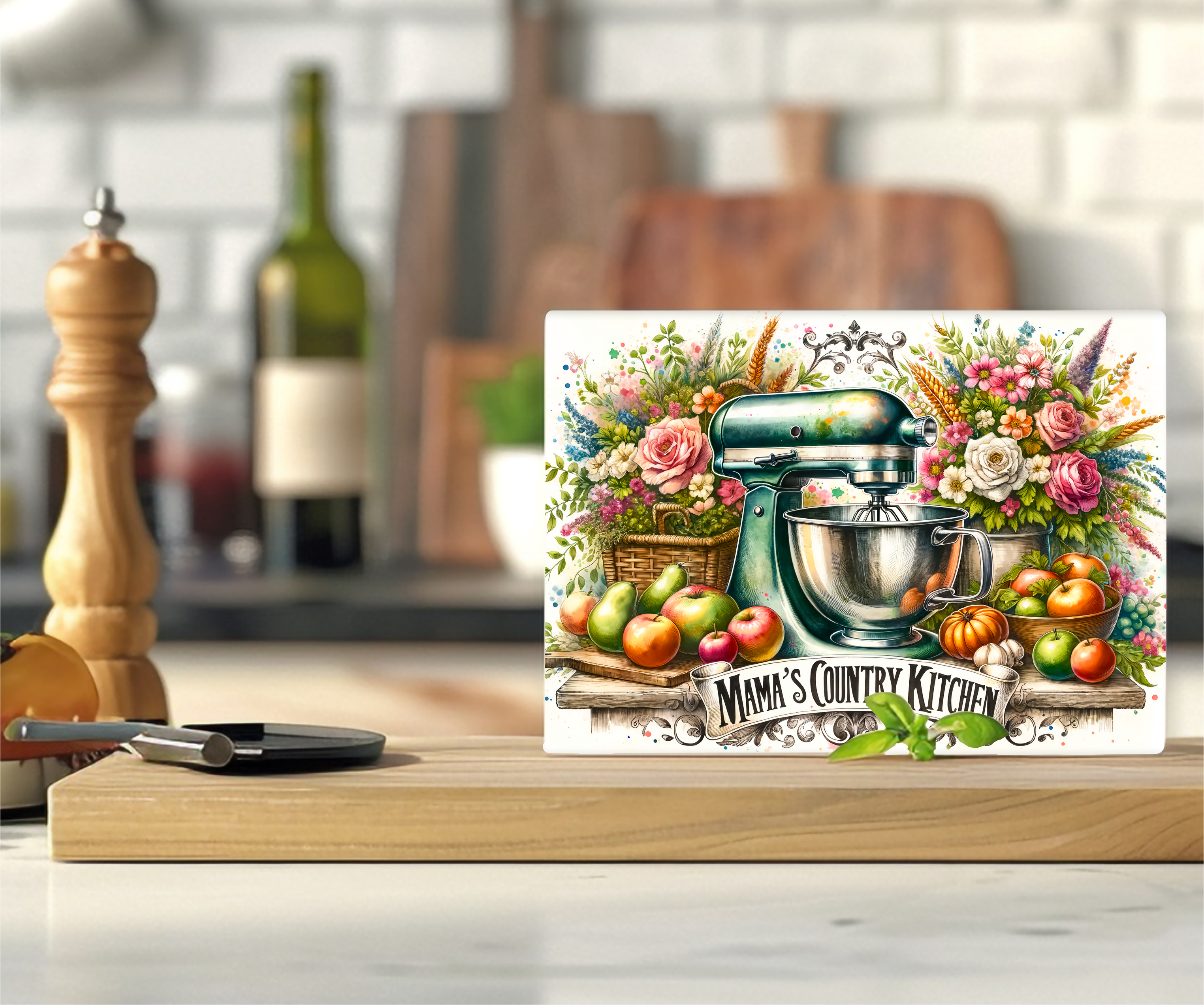 Mama's Country Kitchen - Cutting Board - Sublimation Transfer