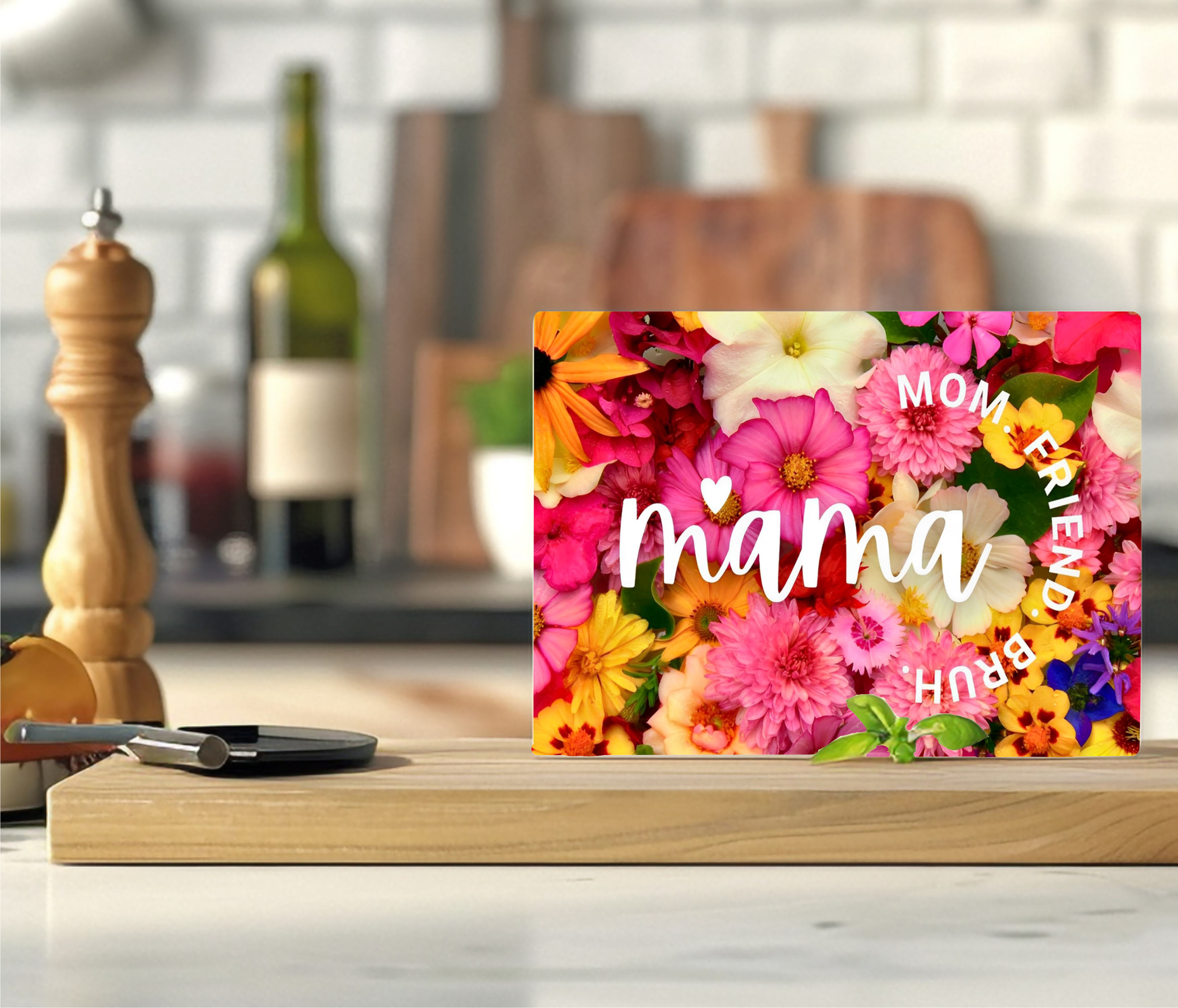 Mama Mom Friend Bruh - Cutting Board - Sublimation Transfer