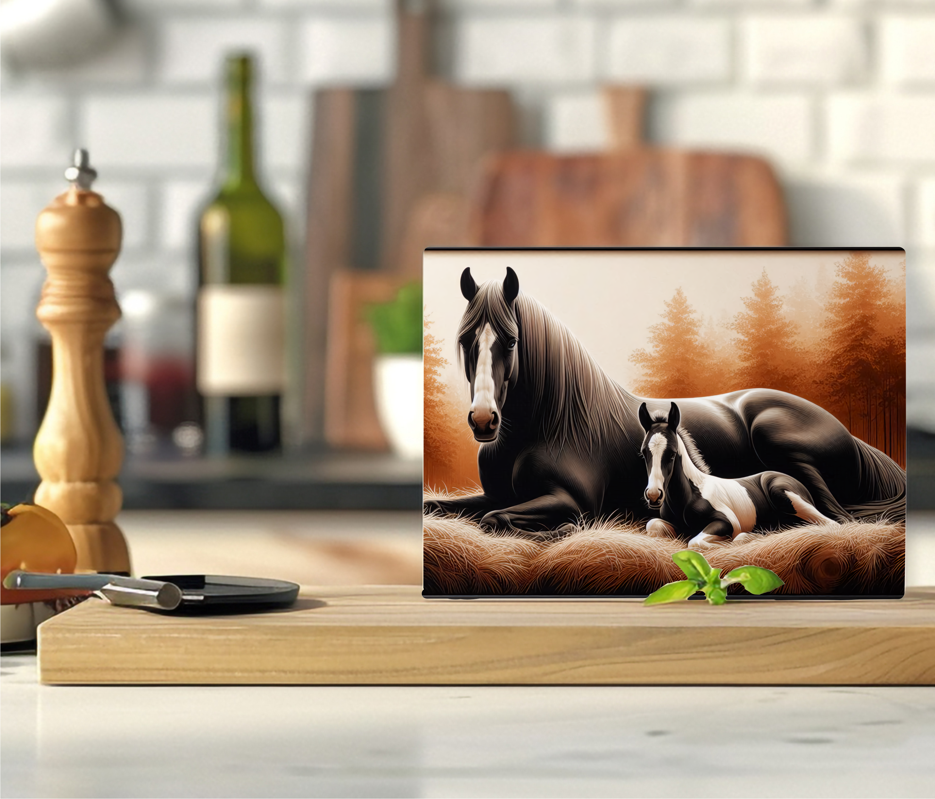 Mare & Foal - Cutting Board - Sublimation Transfer
