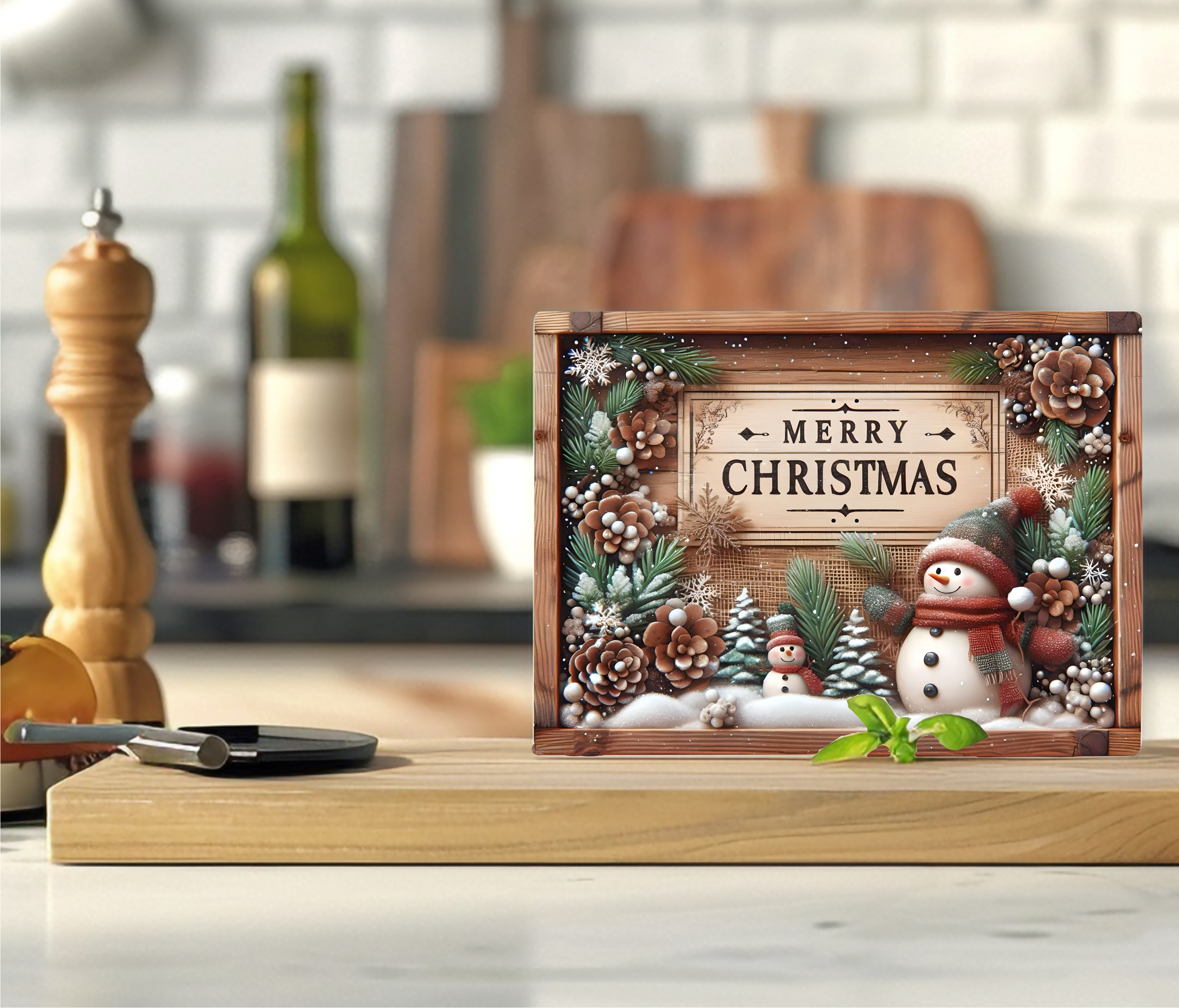 Merry Christmas - Cutting Board - Sublimation Transfer
