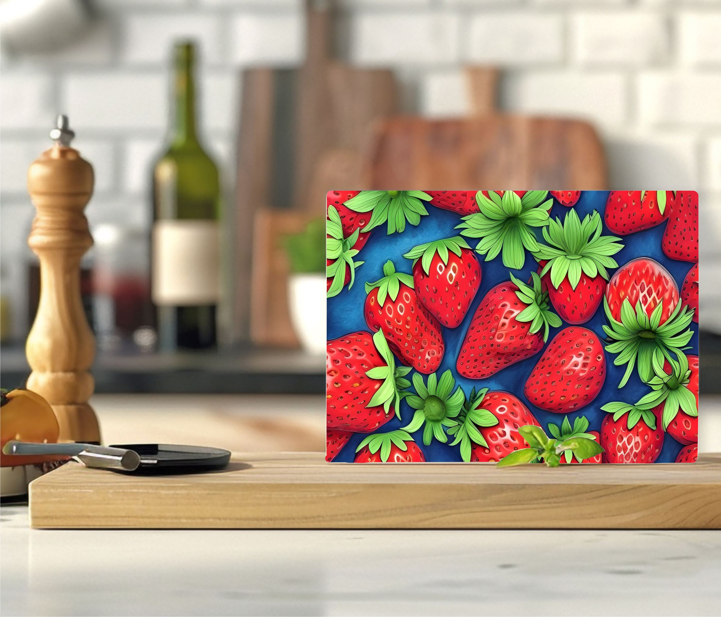 Strawberries - 12 oz Tumbler Wrap Sublimation Transfers