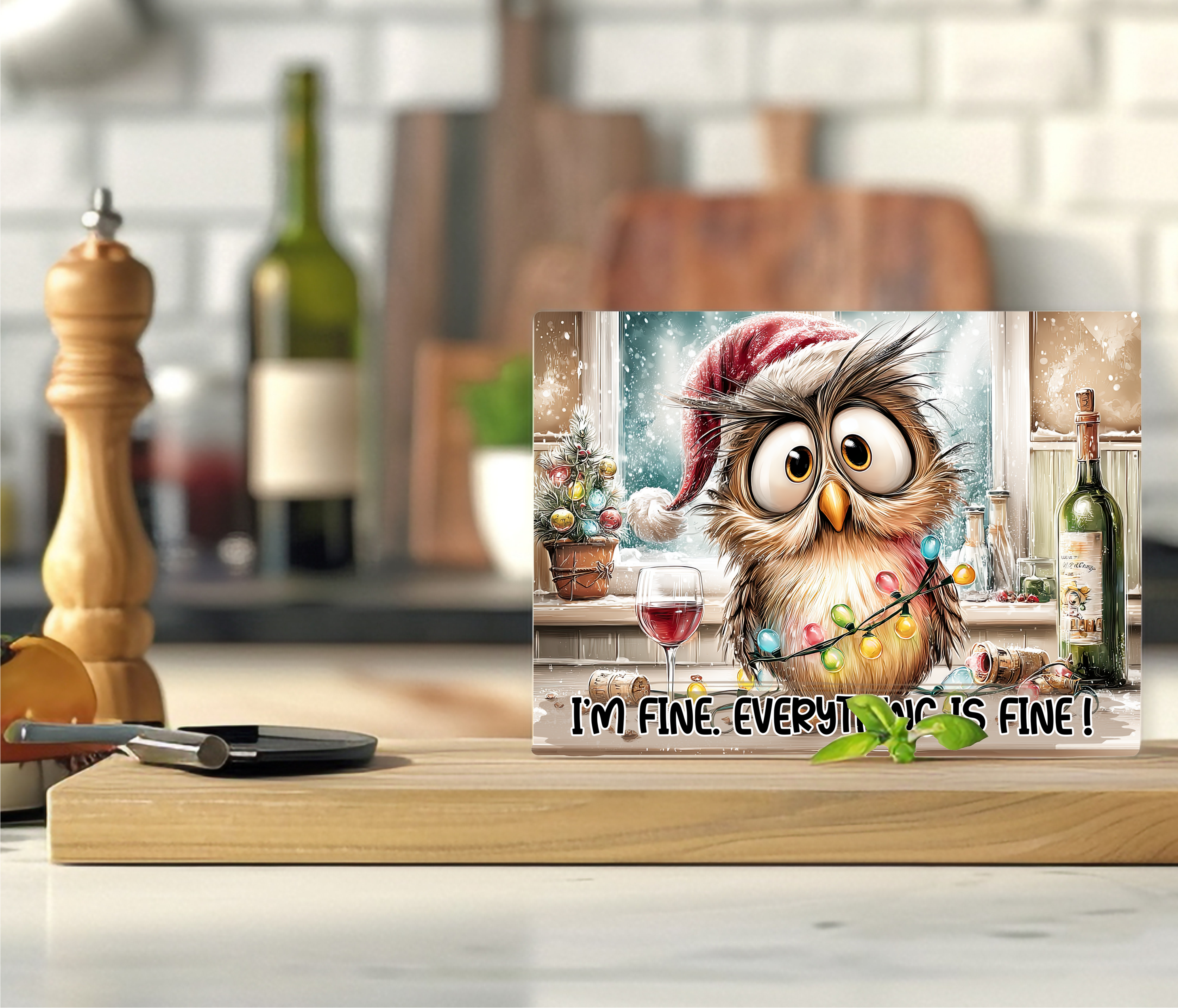 I'm Fine. Everything's Fine. - Cutting Board - Sublimation Transfer