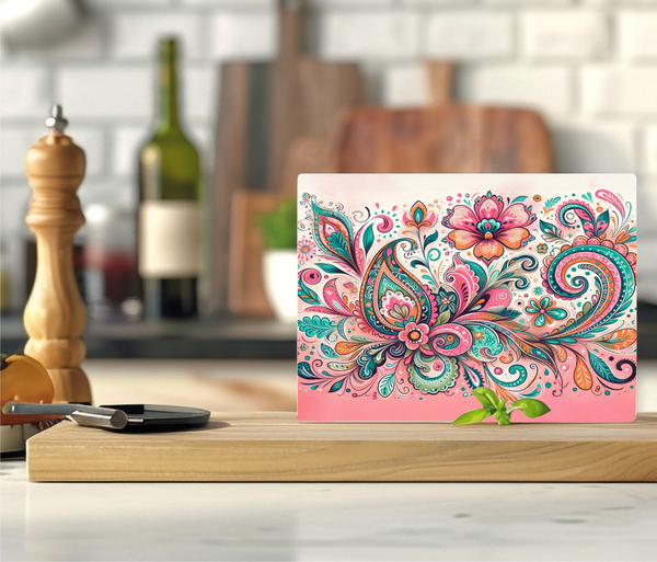 Floral Paisley - Cutting Board - Sublimation Transfer