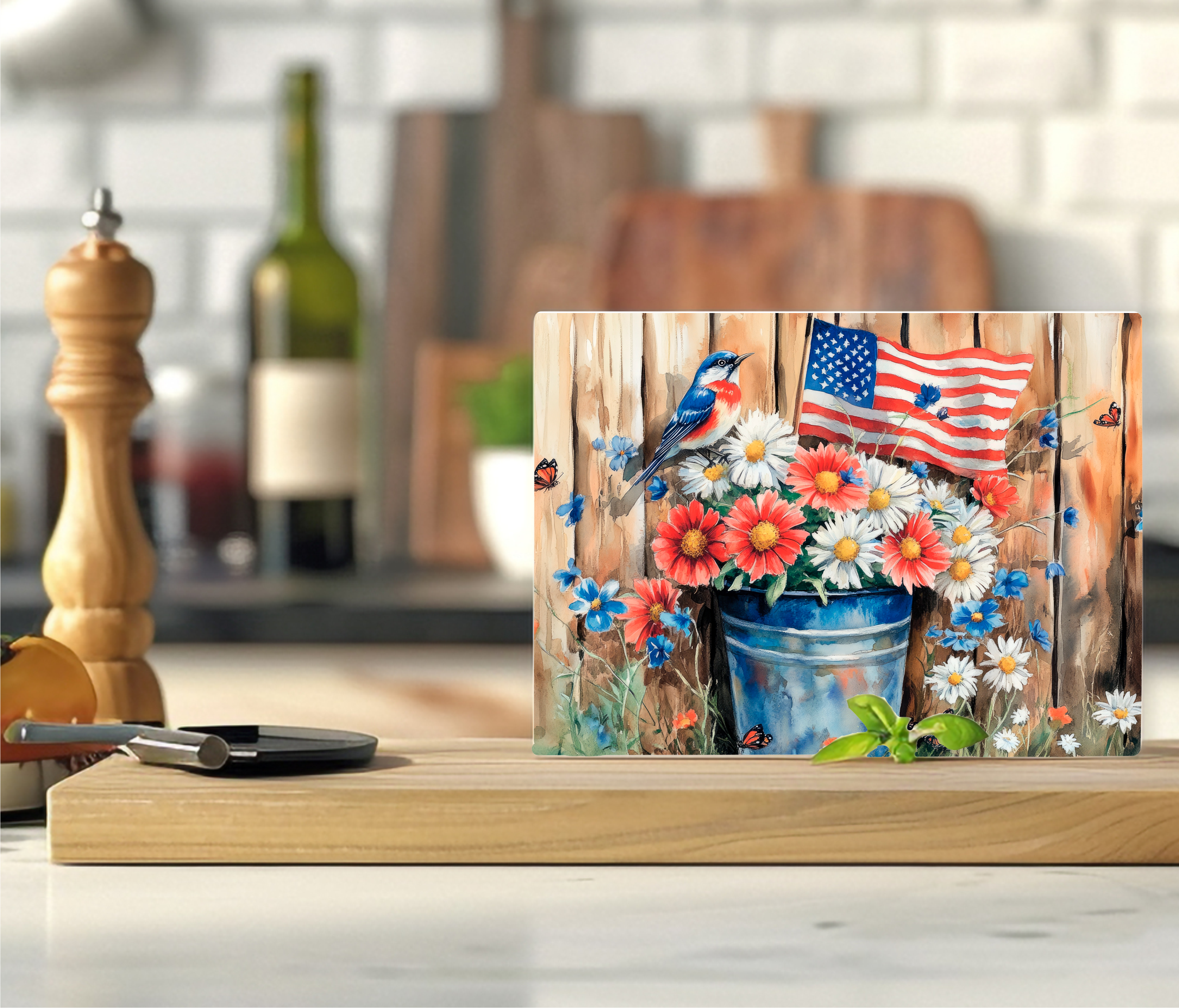 Patriotic Scene - Cutting Board - Sublimation Transfer