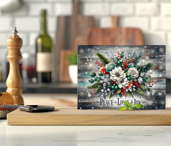 Peace. Love. Joy. - Cutting Board - Sublimation Transfer