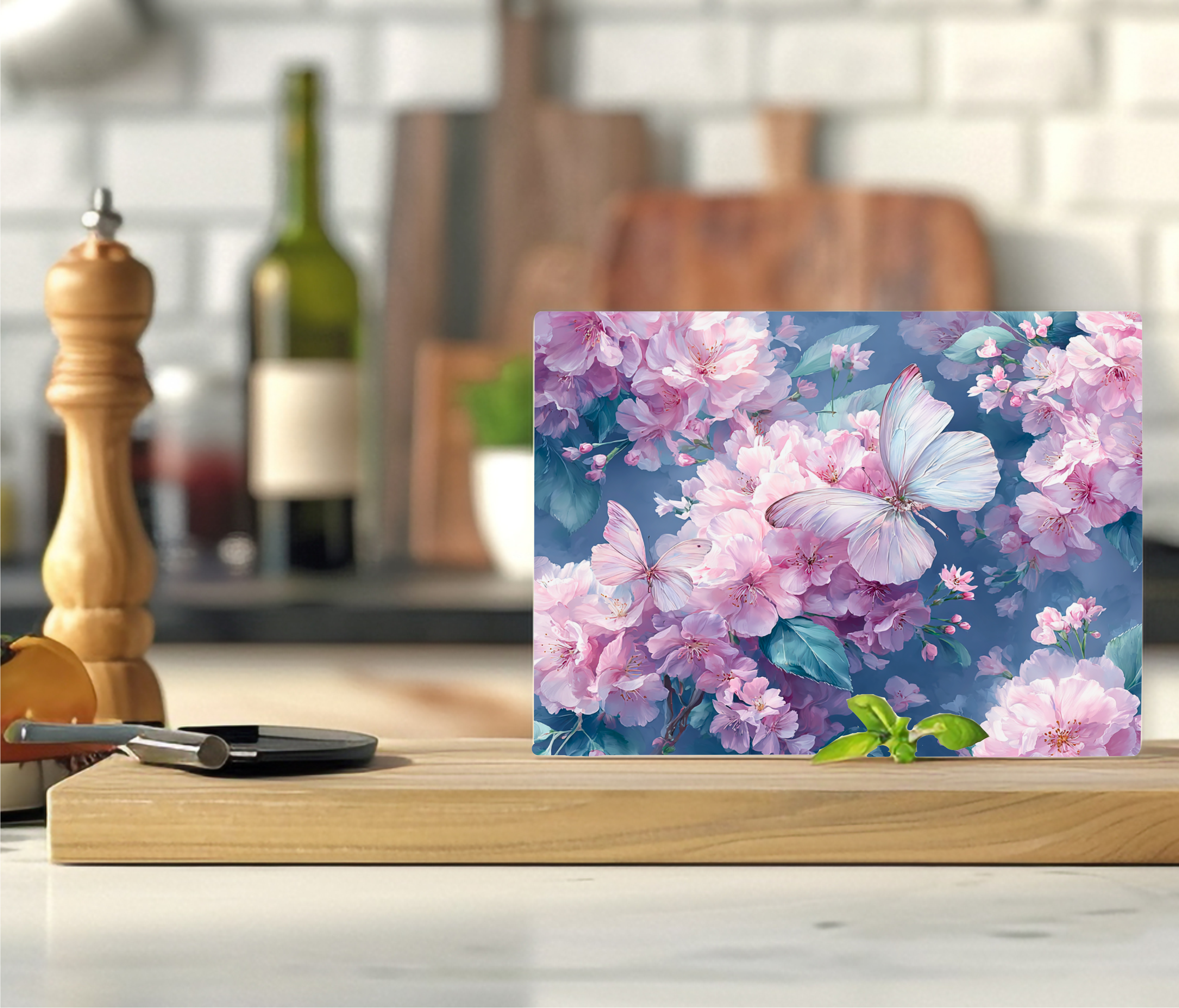 Pink Butterfly - Cutting Board - Sublimation Transfer