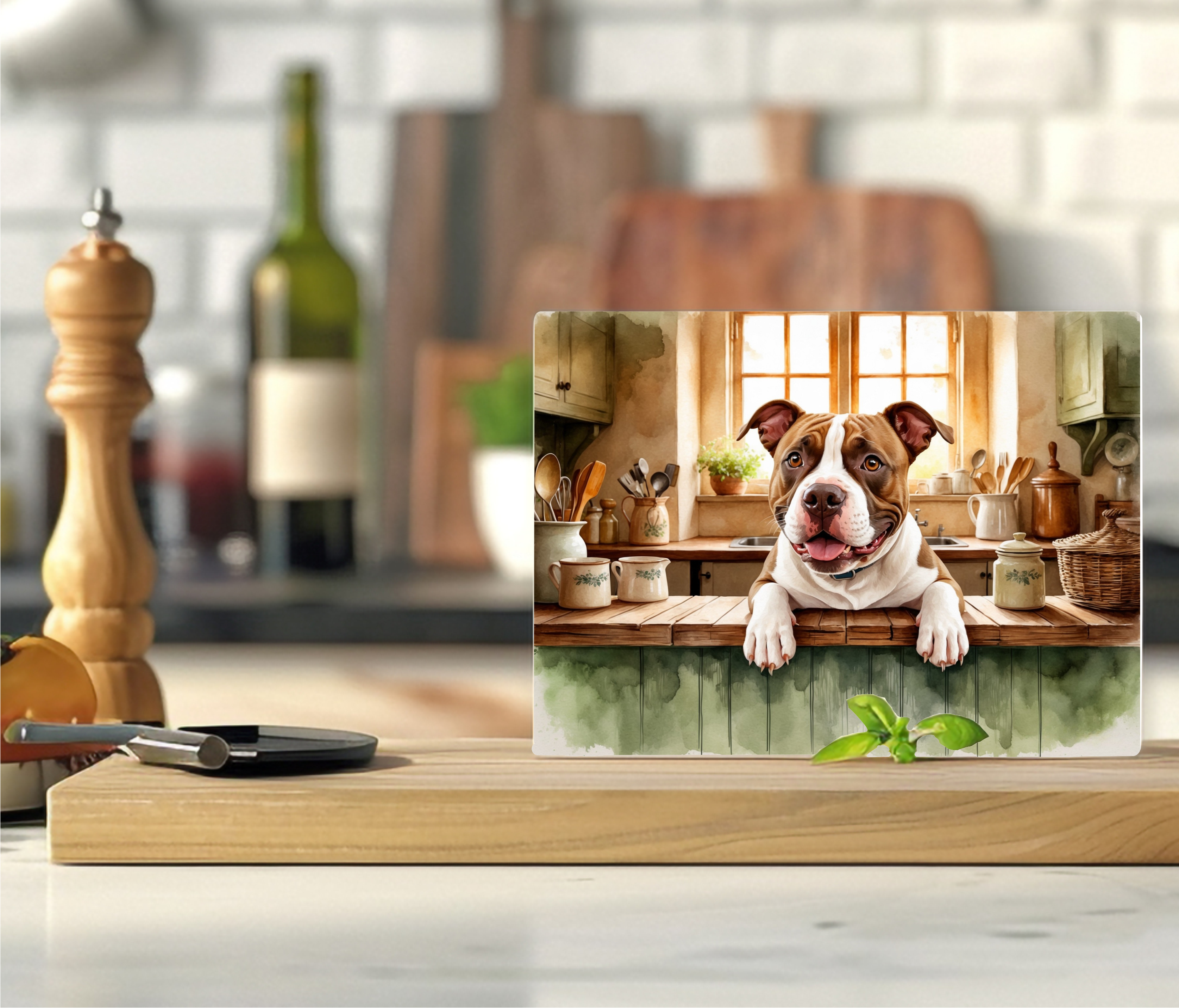 Chef Pup - Cutting Board - Sublimation Transfer