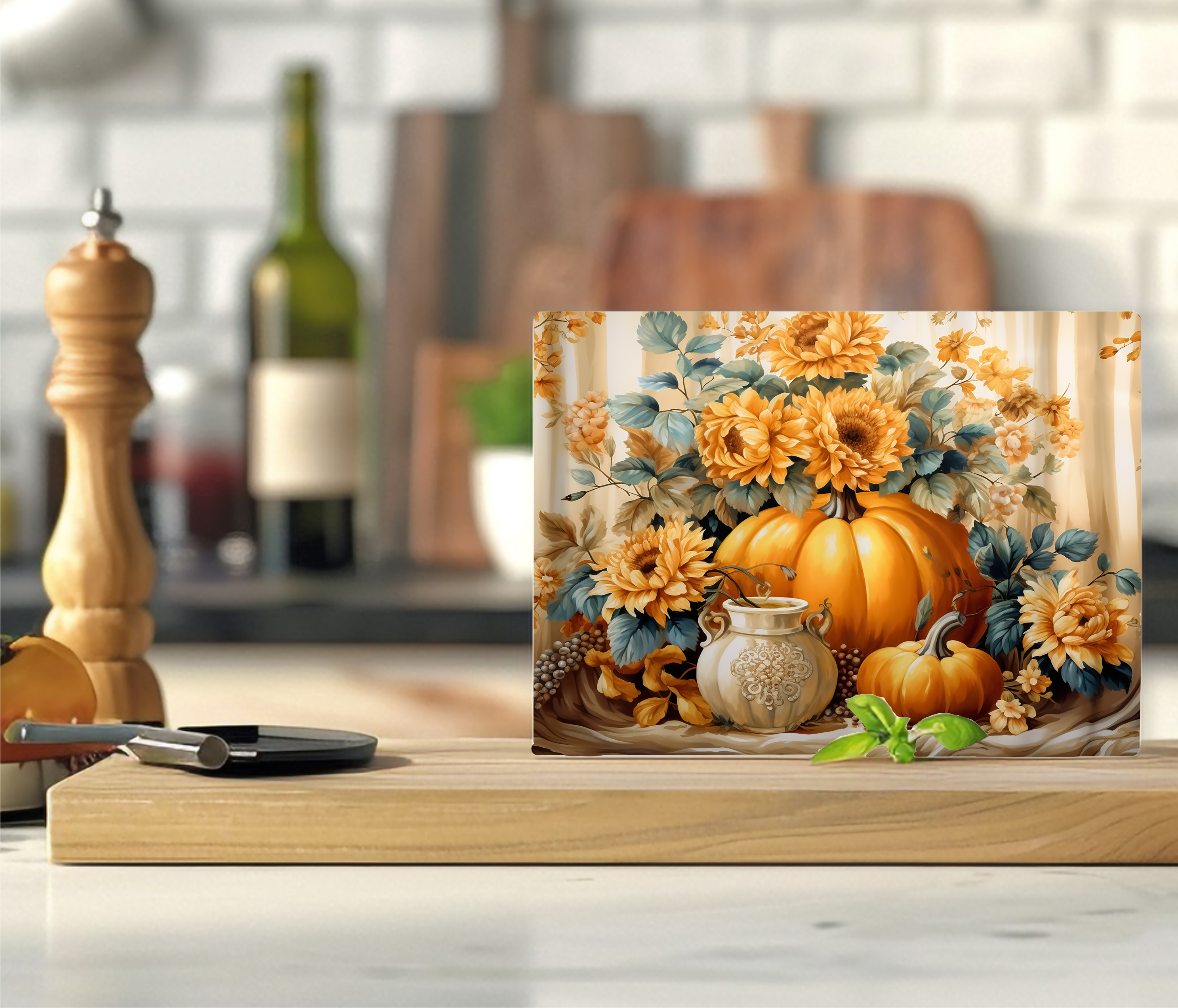 Autumn Pumpkins - Cutting Board - Sublimation Transfer