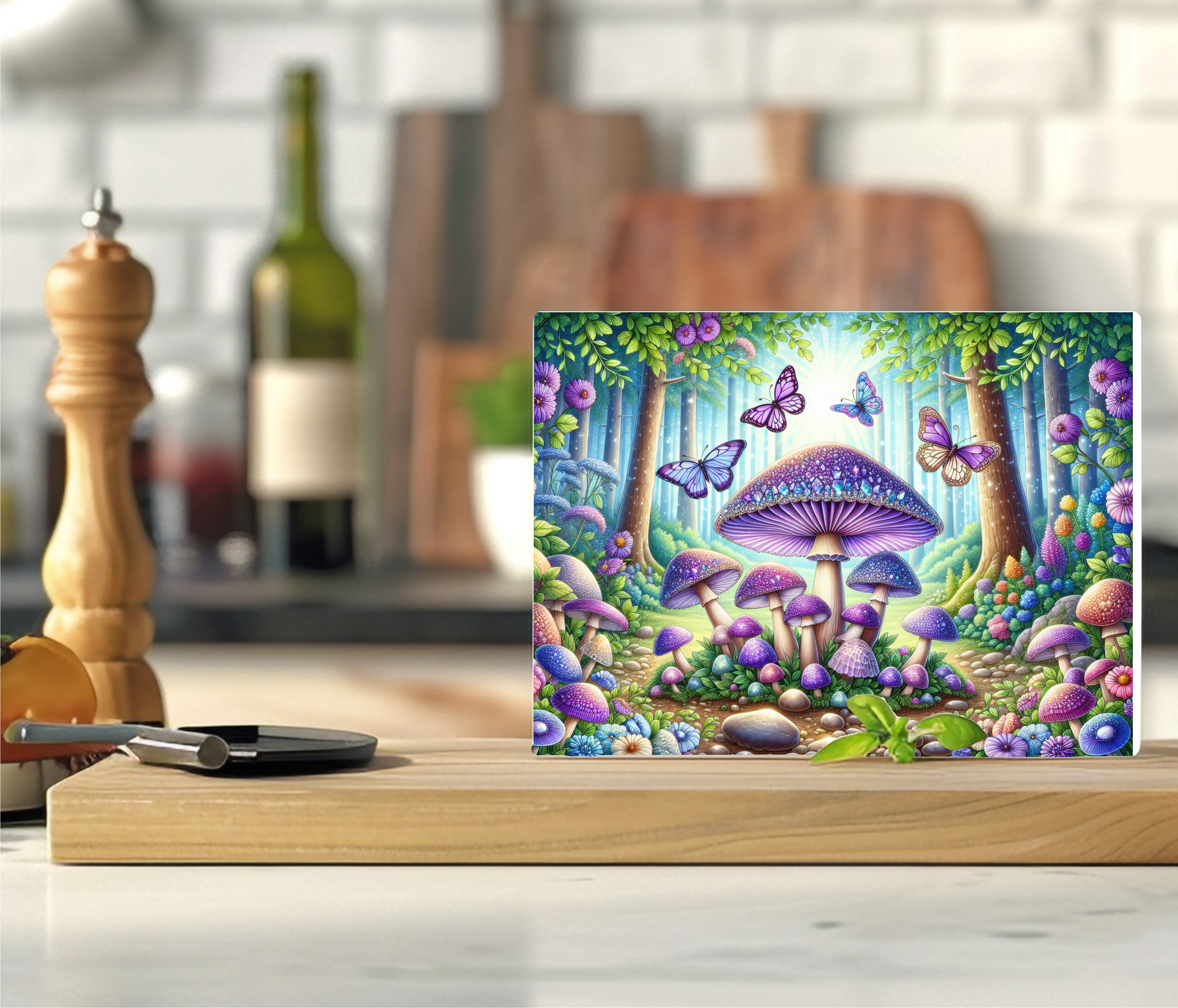 Mushrooms - Cutting Board - Sublimation Transfer