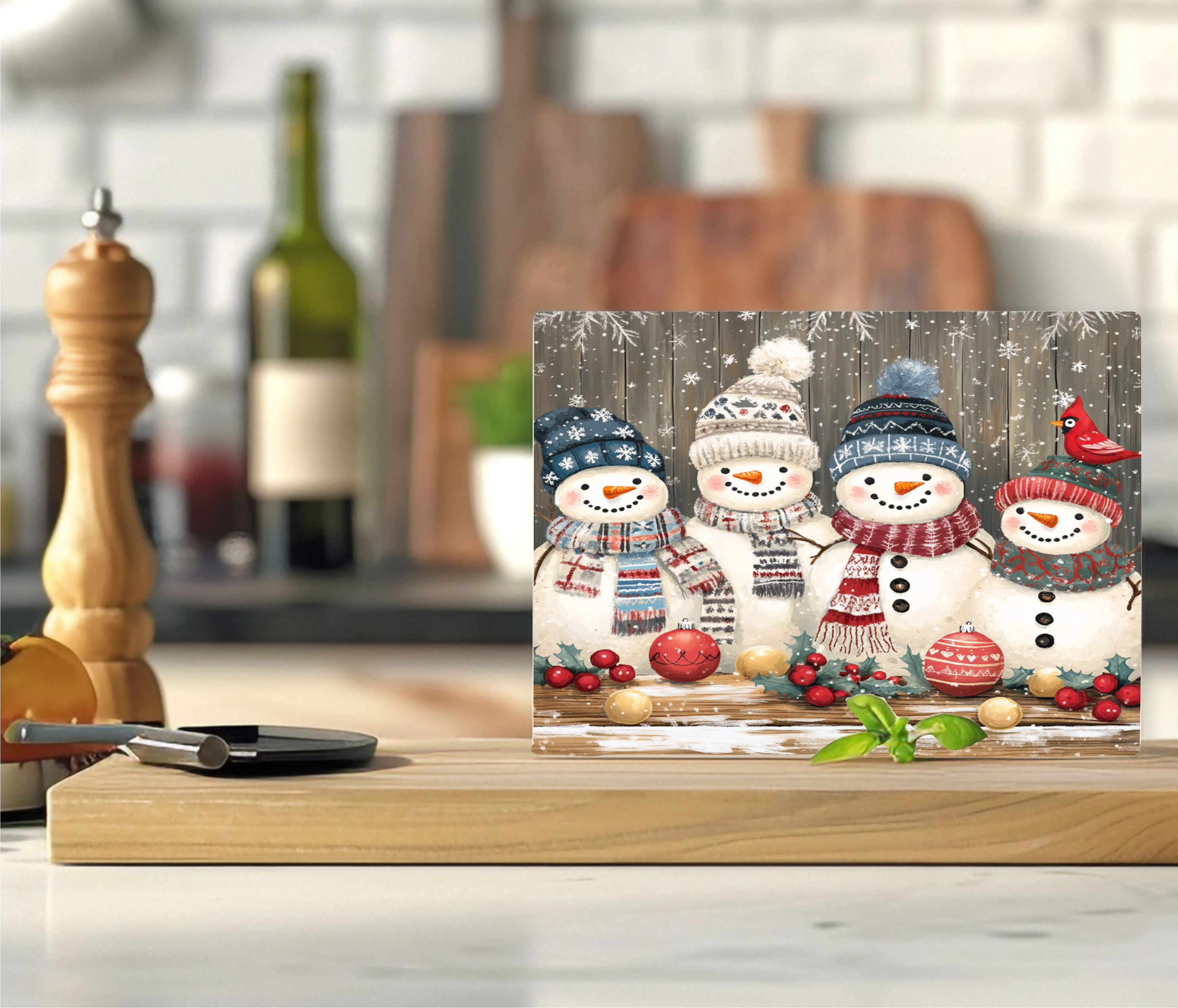 Snowmen - Cutting Board - Sublimation Transfer