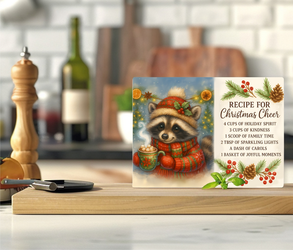 Recipe For A Joyful Christmas - Cutting Board - Sublimation Transfer