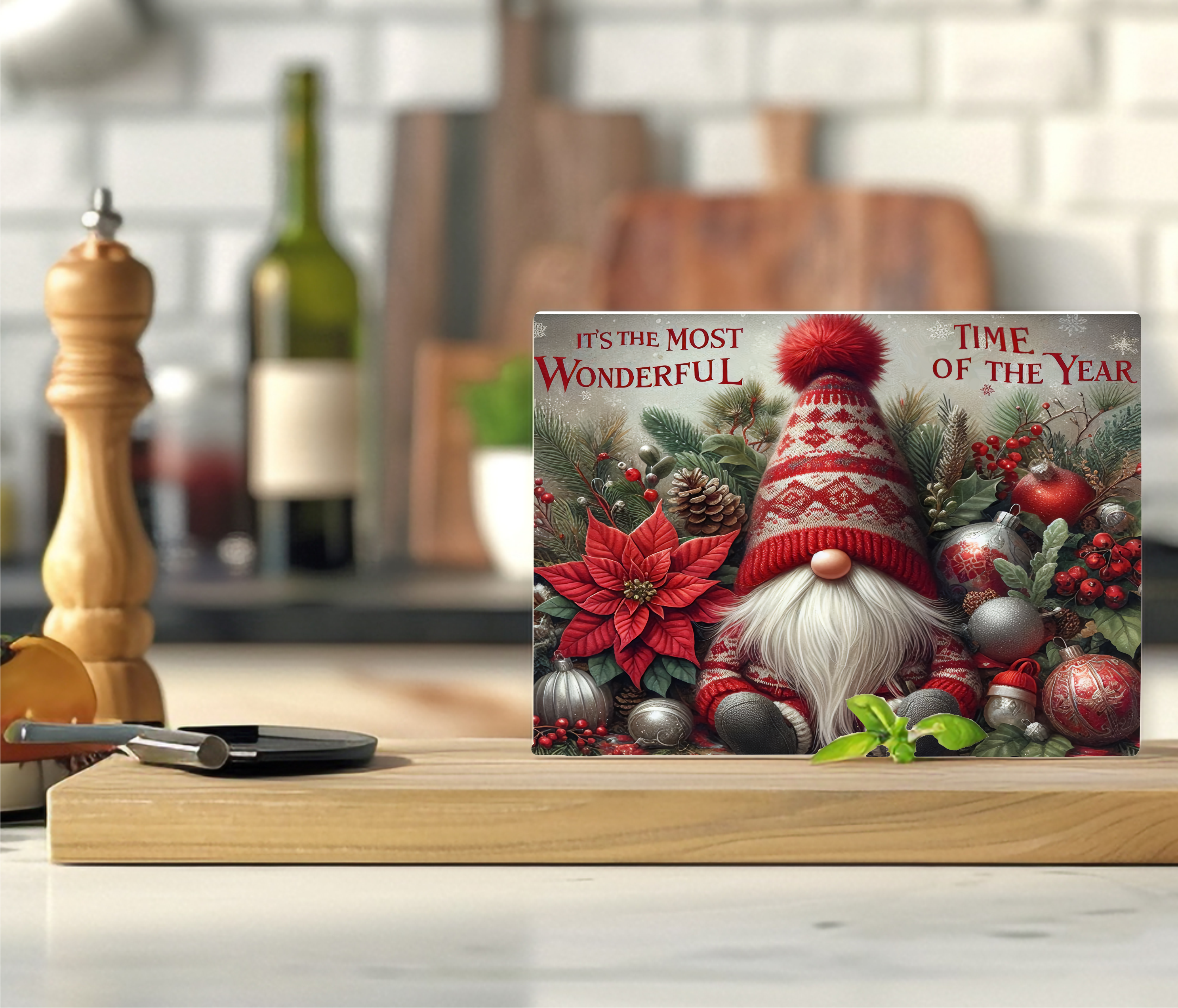 It's The Most Wonderful Time Of The Year - Cutting Board - Sublimation Transfer
