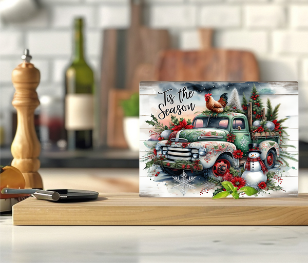 Christmas On The Farm - Cutting Board - Sublimation Transfer
