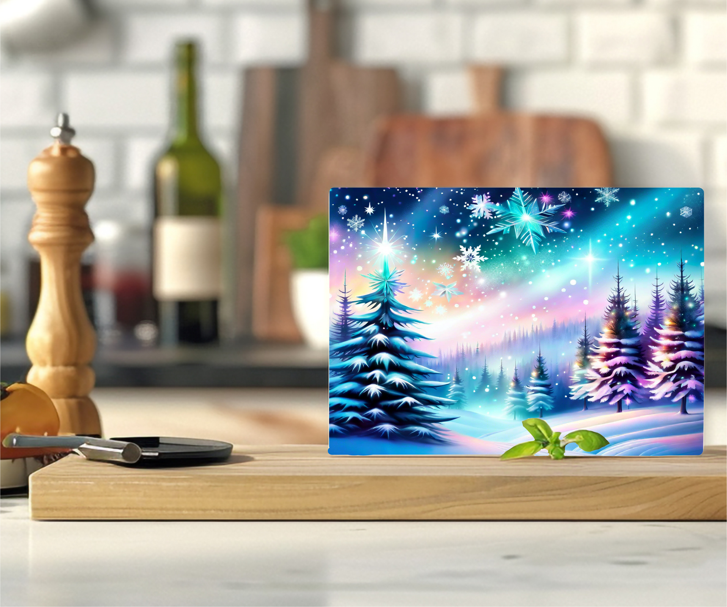 Wintery Forest - Cutting Board - Sublimation Transfer