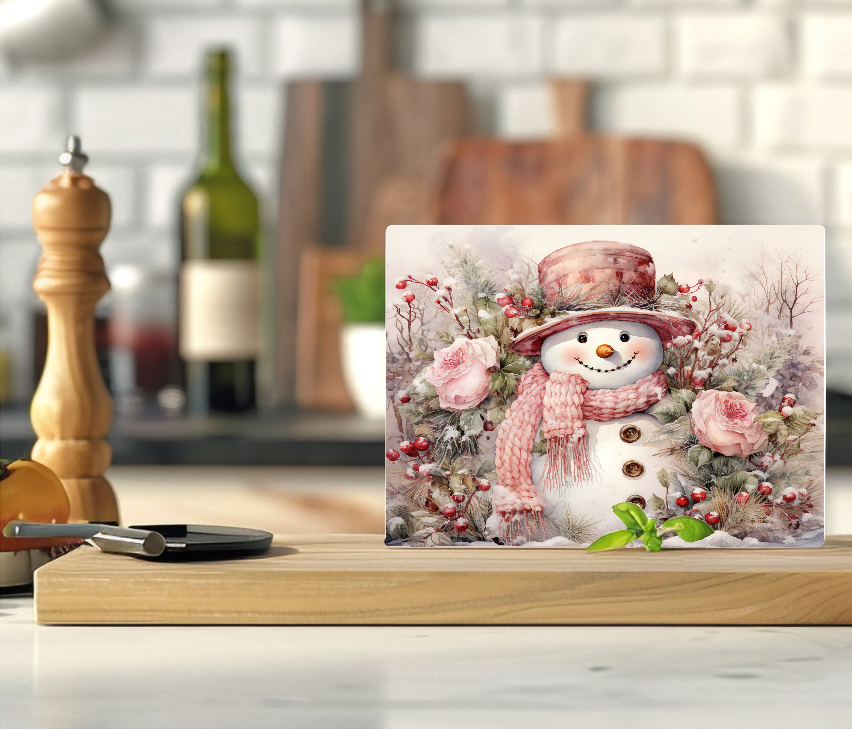 Snowman - Cutting Board - Sublimation Transfer