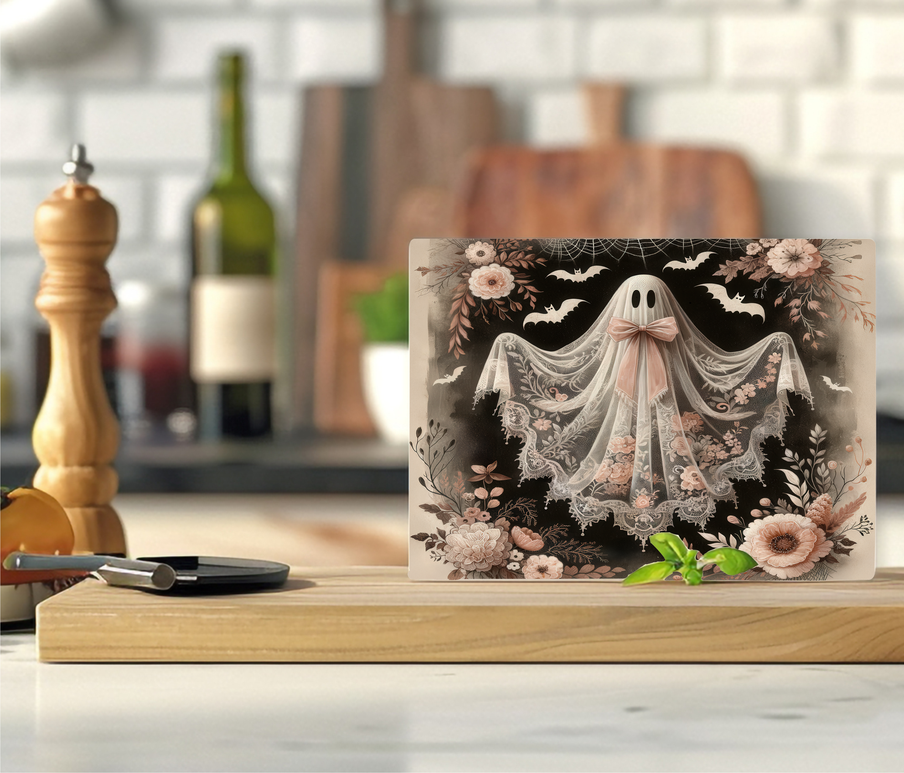 Lace Ghost - Cutting Board - Sublimation Transfer