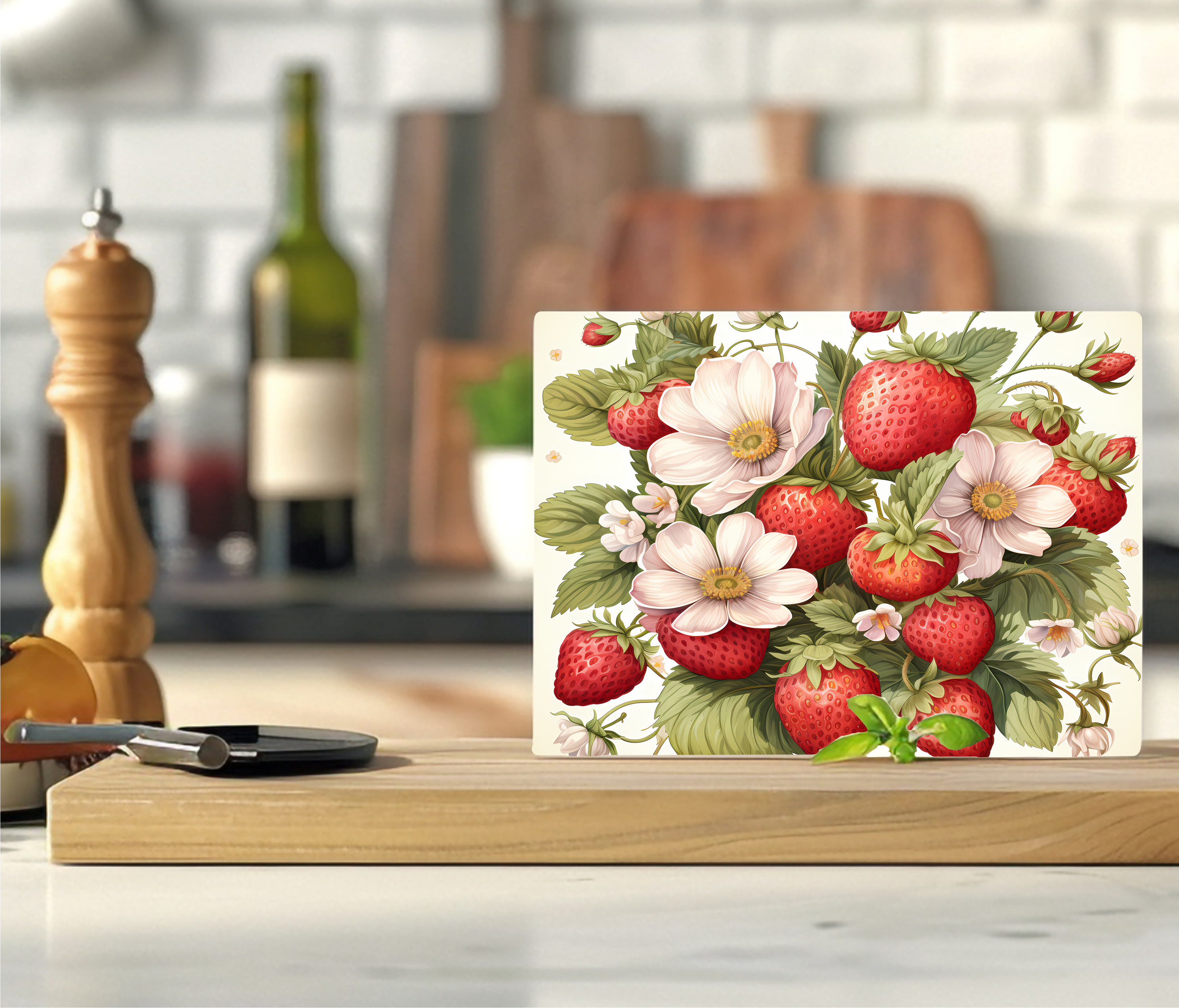 Strawberries - Cutting Board - Sublimation Transfer