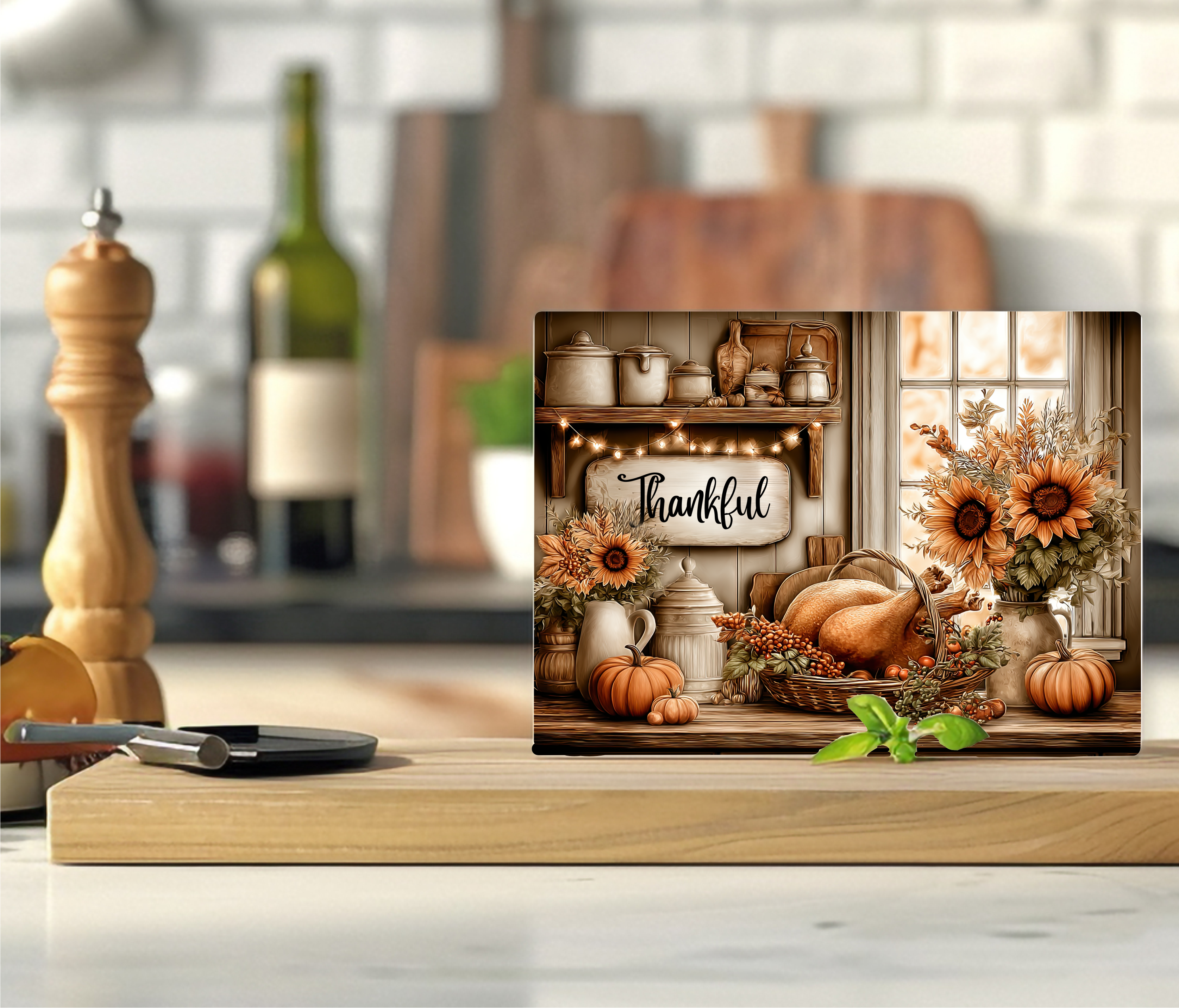 Thankful - Cutting Board - Sublimation Transfer