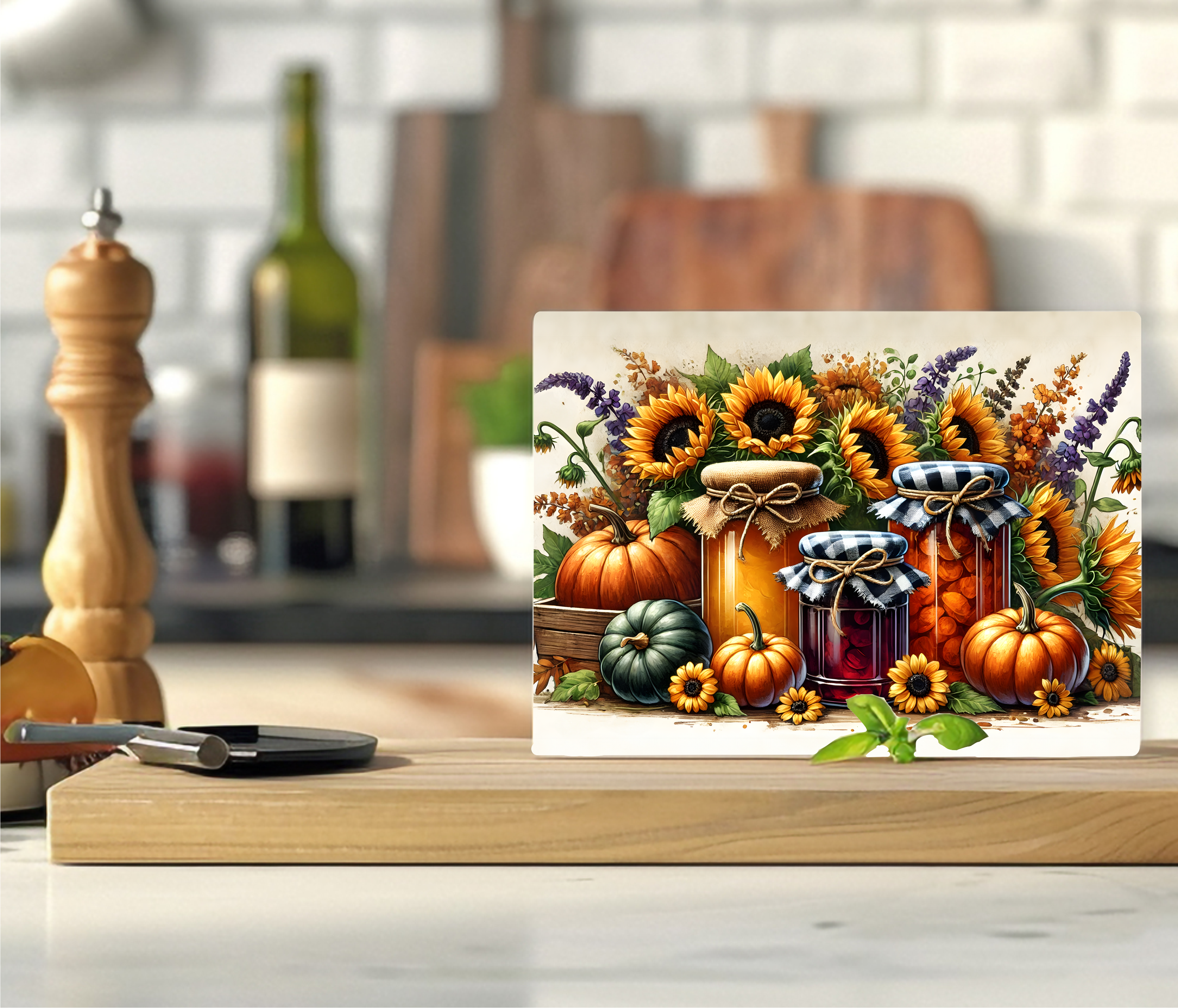 Autumn Jars - Cutting Board - Sublimation Transfer