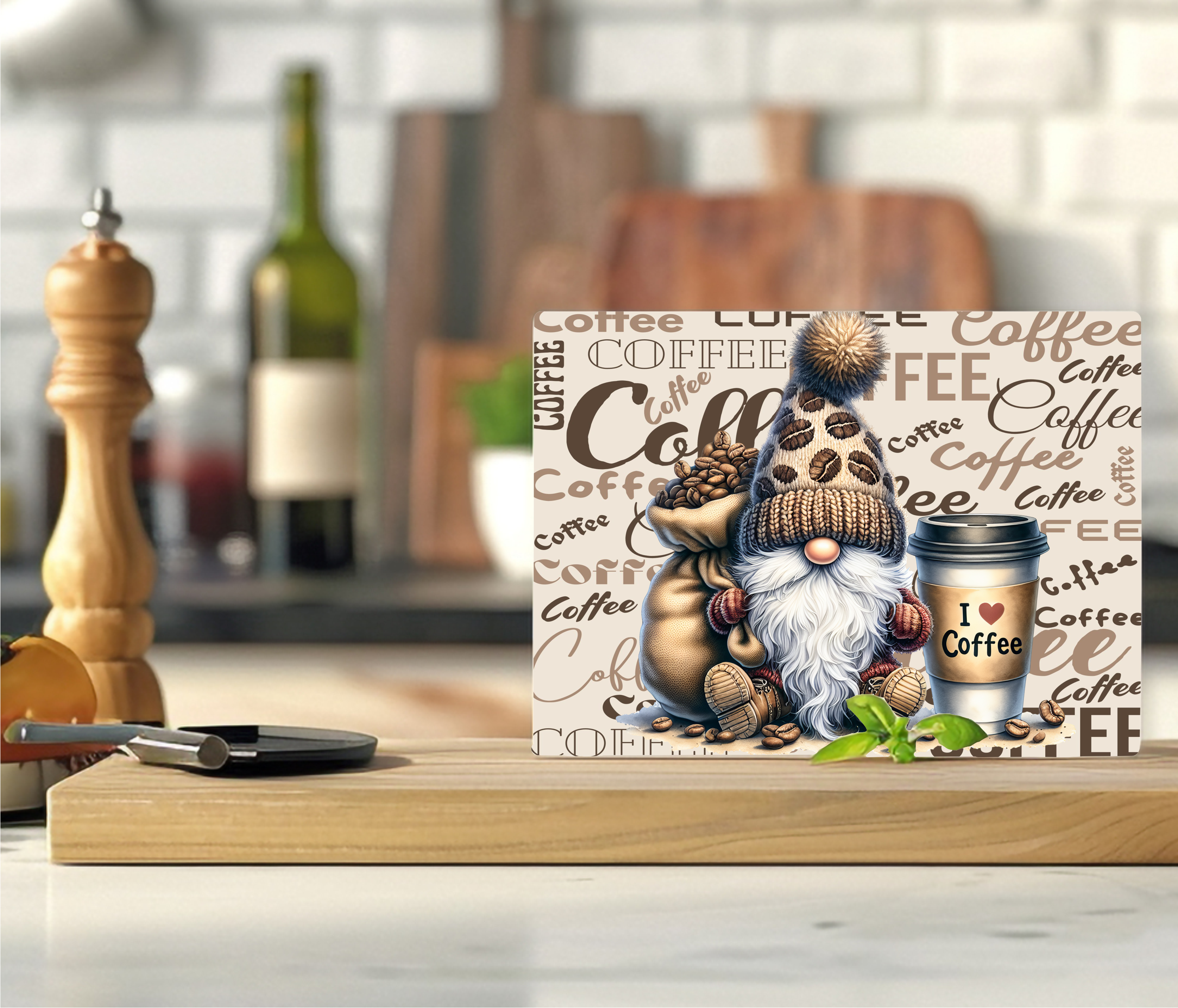 Gnome - Cutting Board - Sublimation Transfer