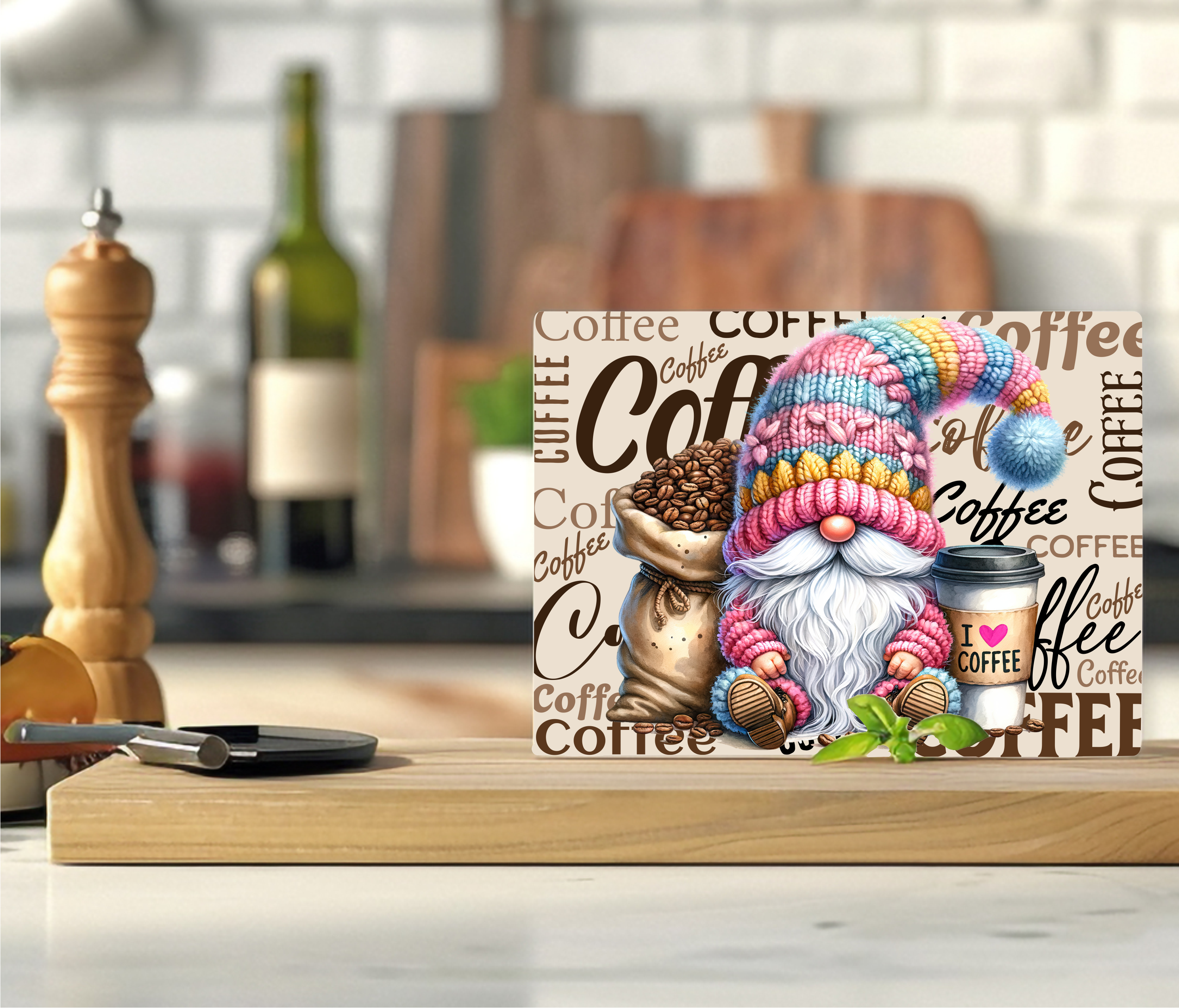 Gnome - Cutting Board - Sublimation Transfer