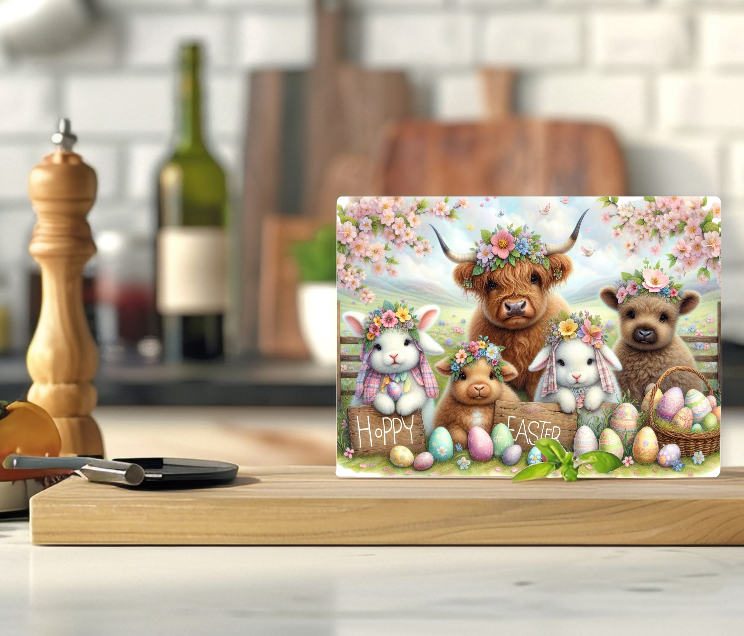 Hoppy Easter - Cutting Board - Sublimation Transfer