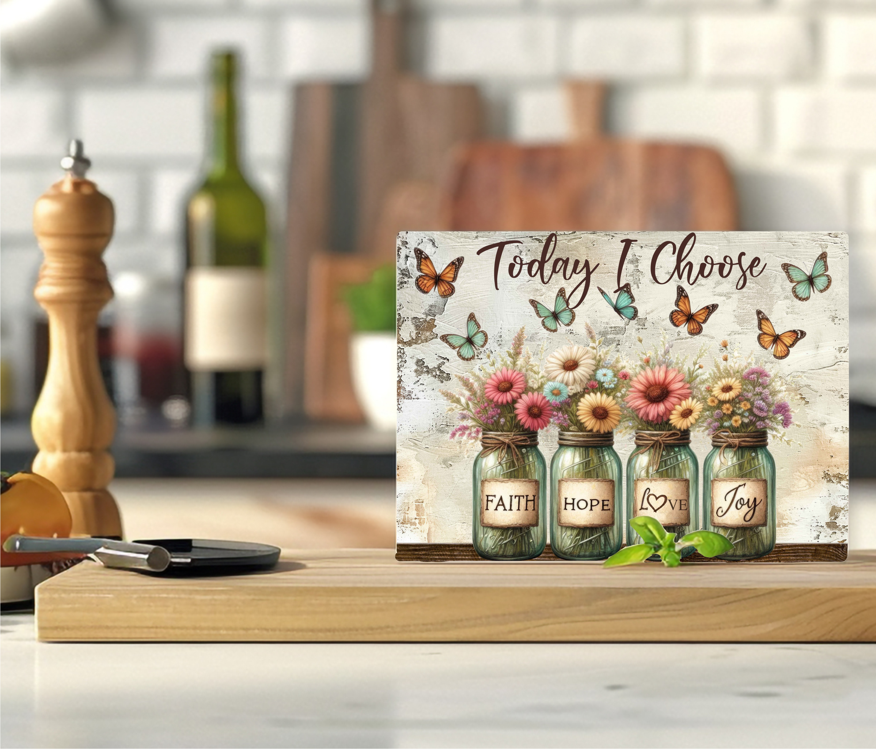 Today I Choose - Cutting Board - Sublimation Transfer