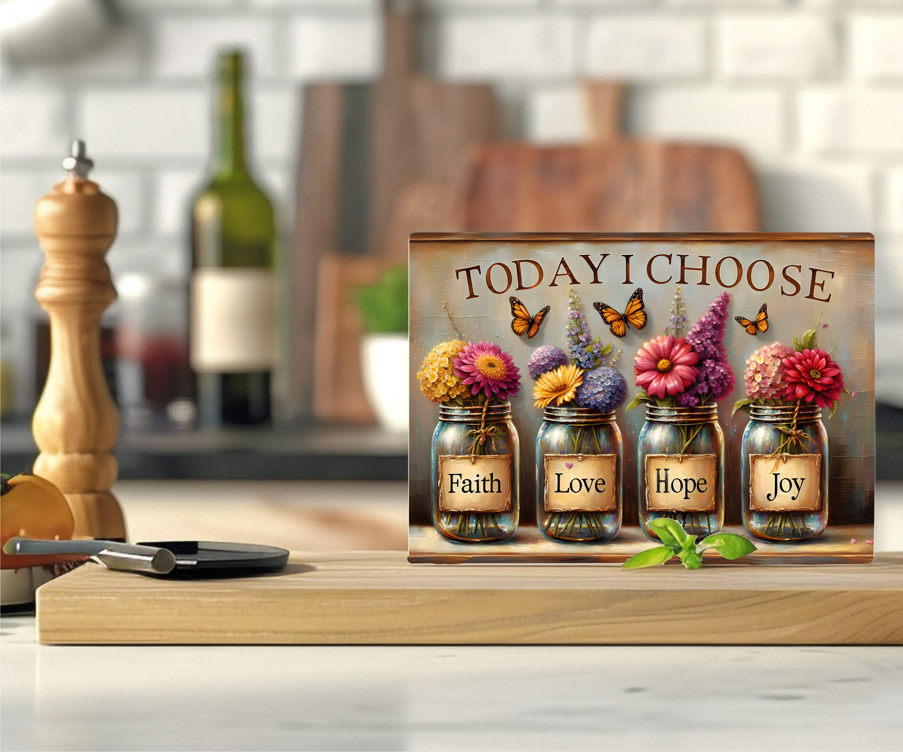 Today I Choose - Cutting Board - Sublimation Transfer