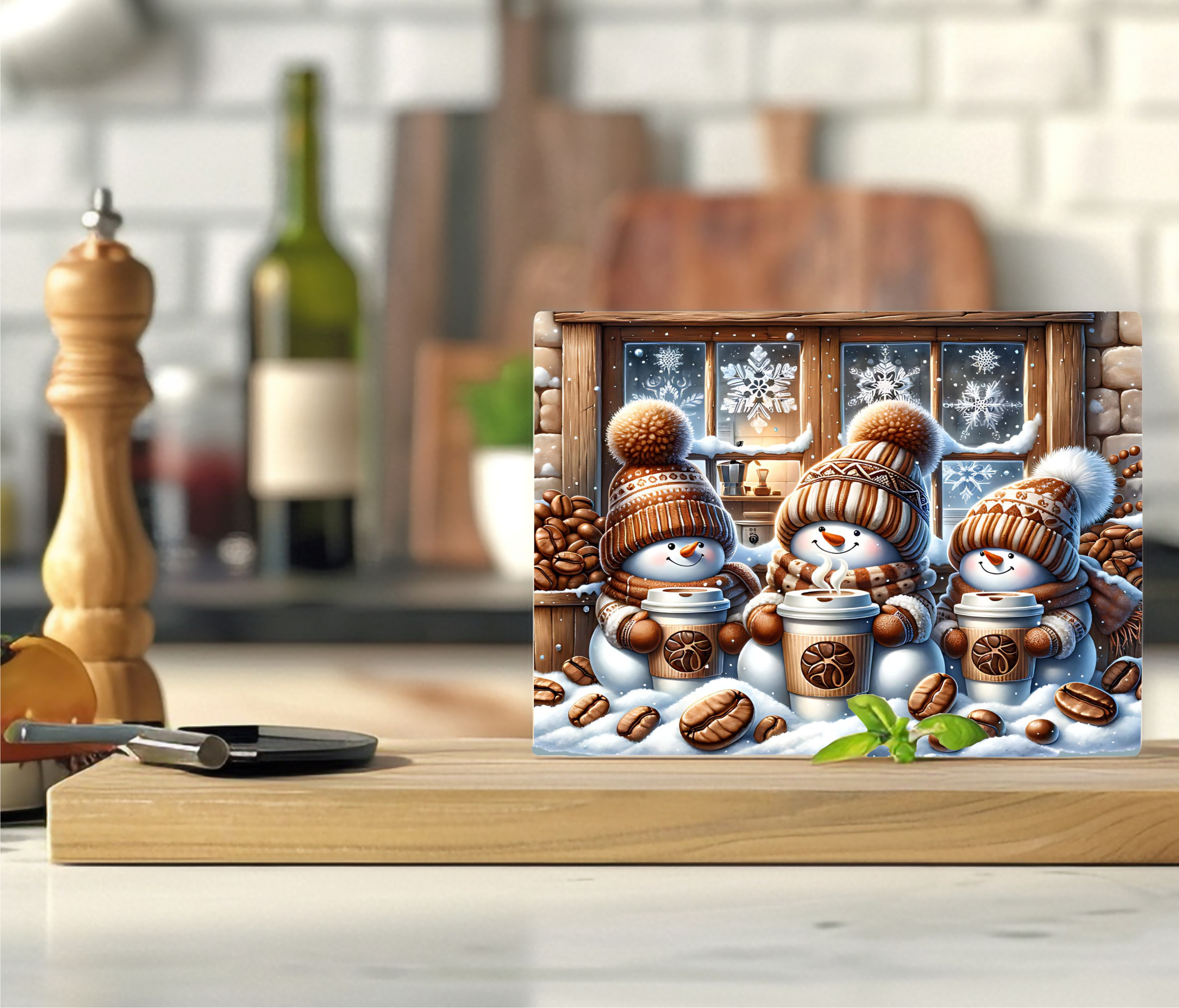 Snowmen - Cutting Board - Sublimation Transfer