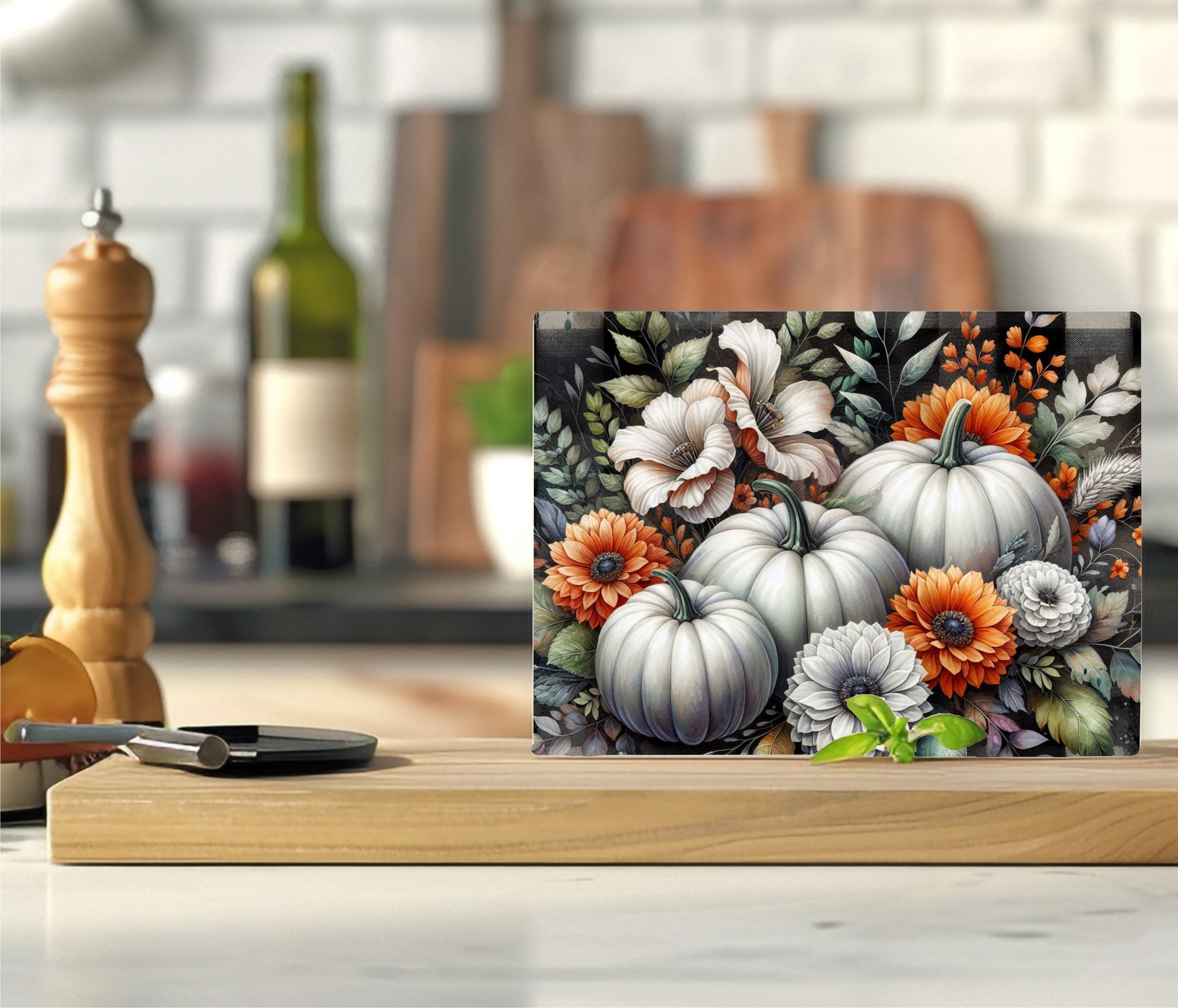 Autumn Pumpkins - Cutting Board - Sublimation Transfer